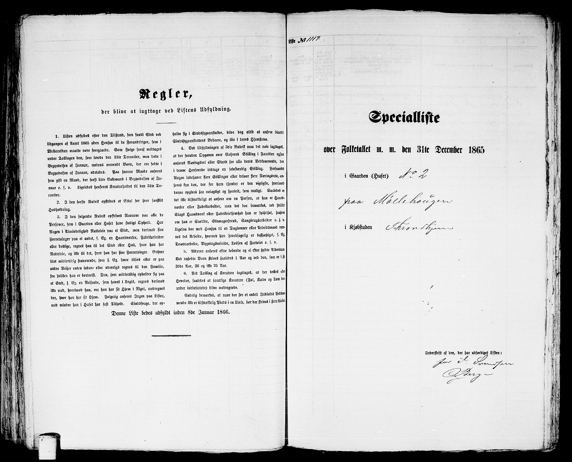 RA, 1865 census for Trondheim, 1865, p. 2321