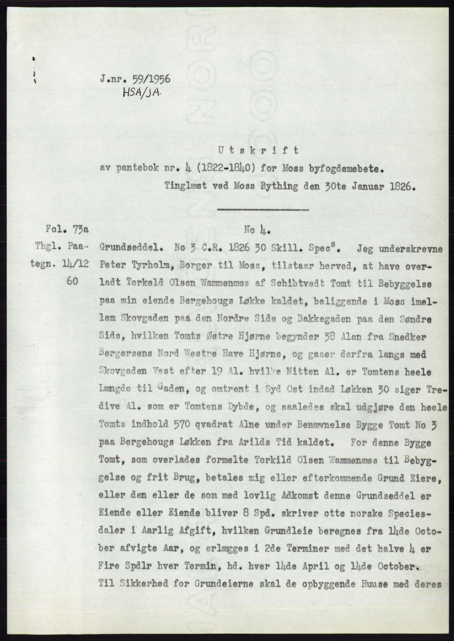 Statsarkivet i Oslo, AV/SAO-A-10621/Z/Zd/L0004: Avskrifter, j.nr 1-797/1956, 1956, p. 31