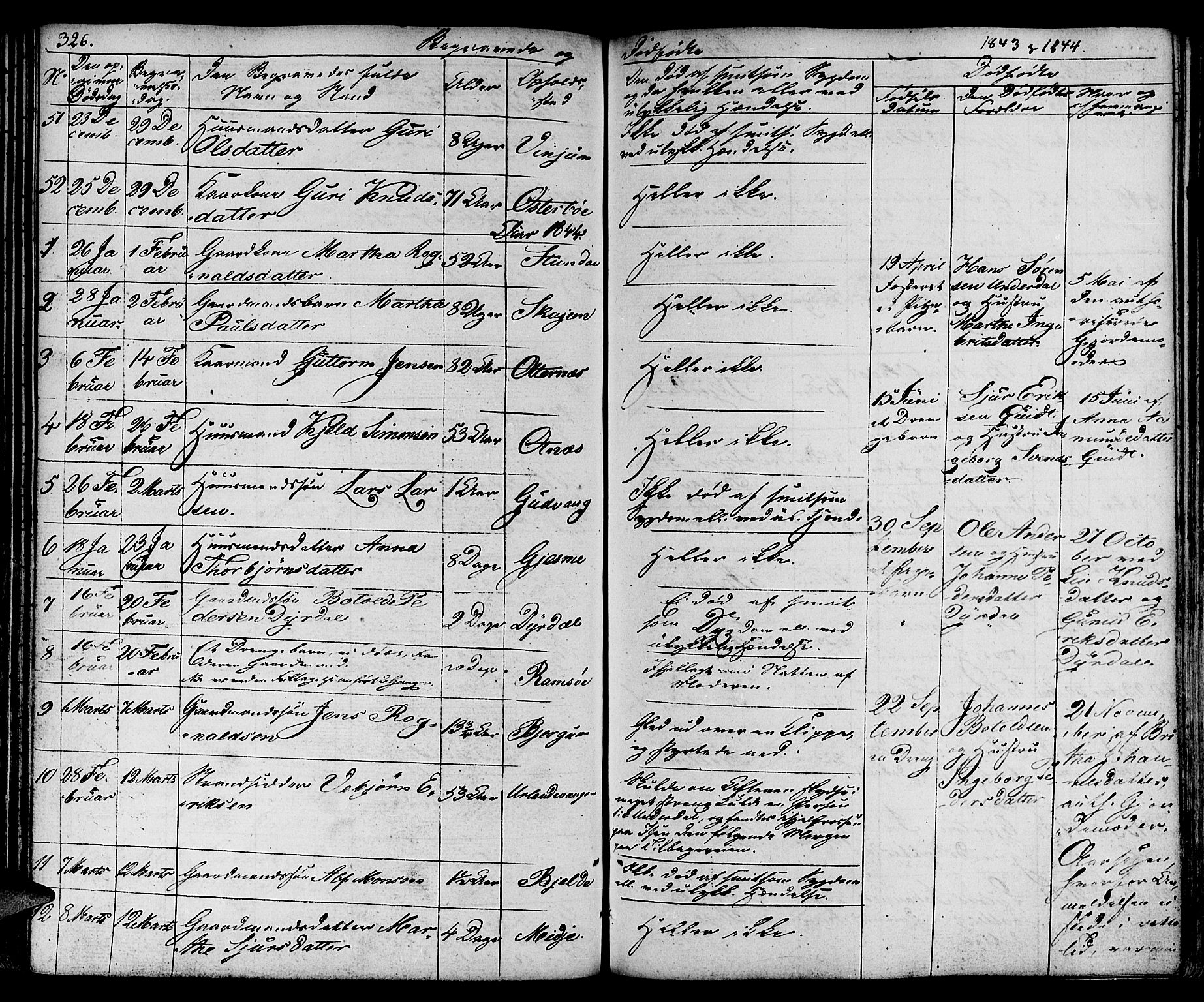 Aurland sokneprestembete, SAB/A-99937/H/Ha/Haa/L0006: Parish register (official) no. A 6, 1821-1859, p. 326