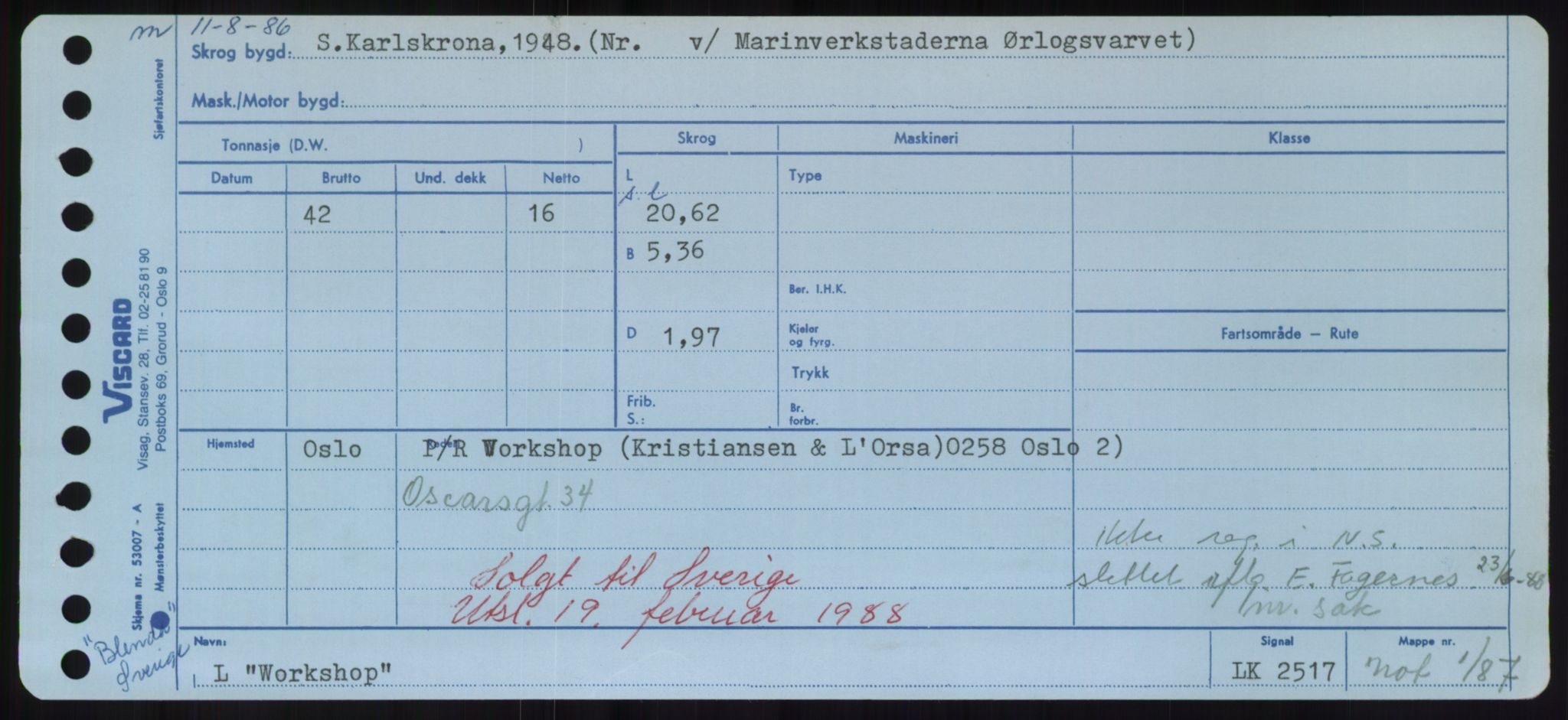 Sjøfartsdirektoratet med forløpere, Skipsmålingen, RA/S-1627/H/Hd/L0041: Fartøy, Vi-Ås, p. 437
