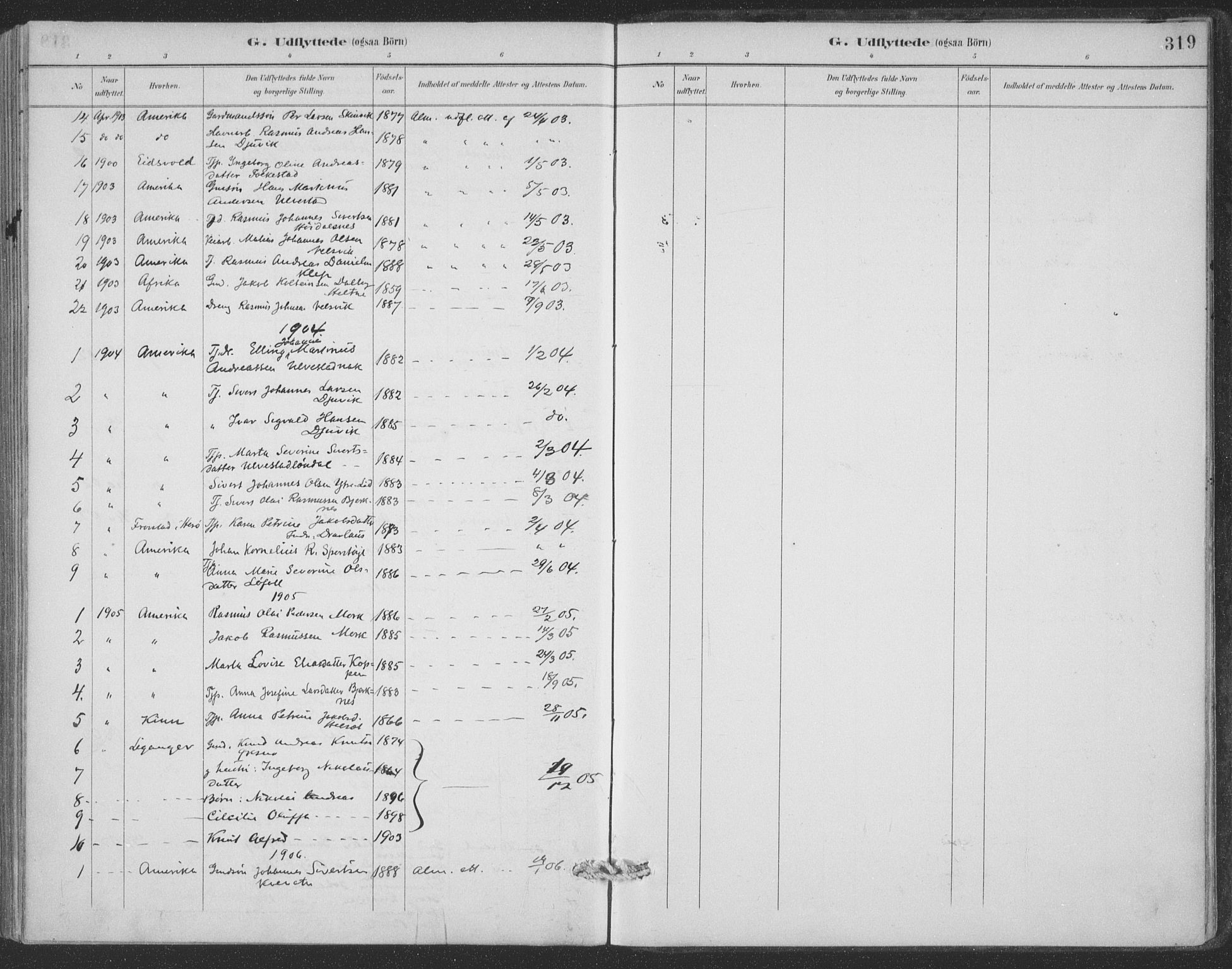 Ministerialprotokoller, klokkerbøker og fødselsregistre - Møre og Romsdal, AV/SAT-A-1454/511/L0142: Parish register (official) no. 511A09, 1891-1905, p. 319