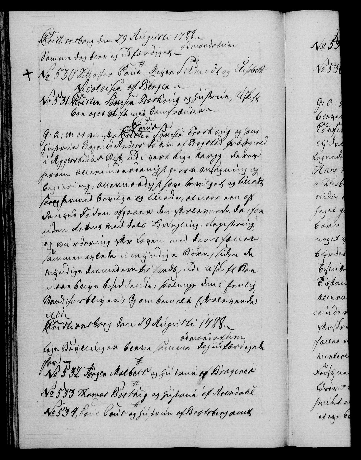 Danske Kanselli 1572-1799, AV/RA-EA-3023/F/Fc/Fca/Fcaa/L0052: Norske registre, 1788-1789, p. 270b