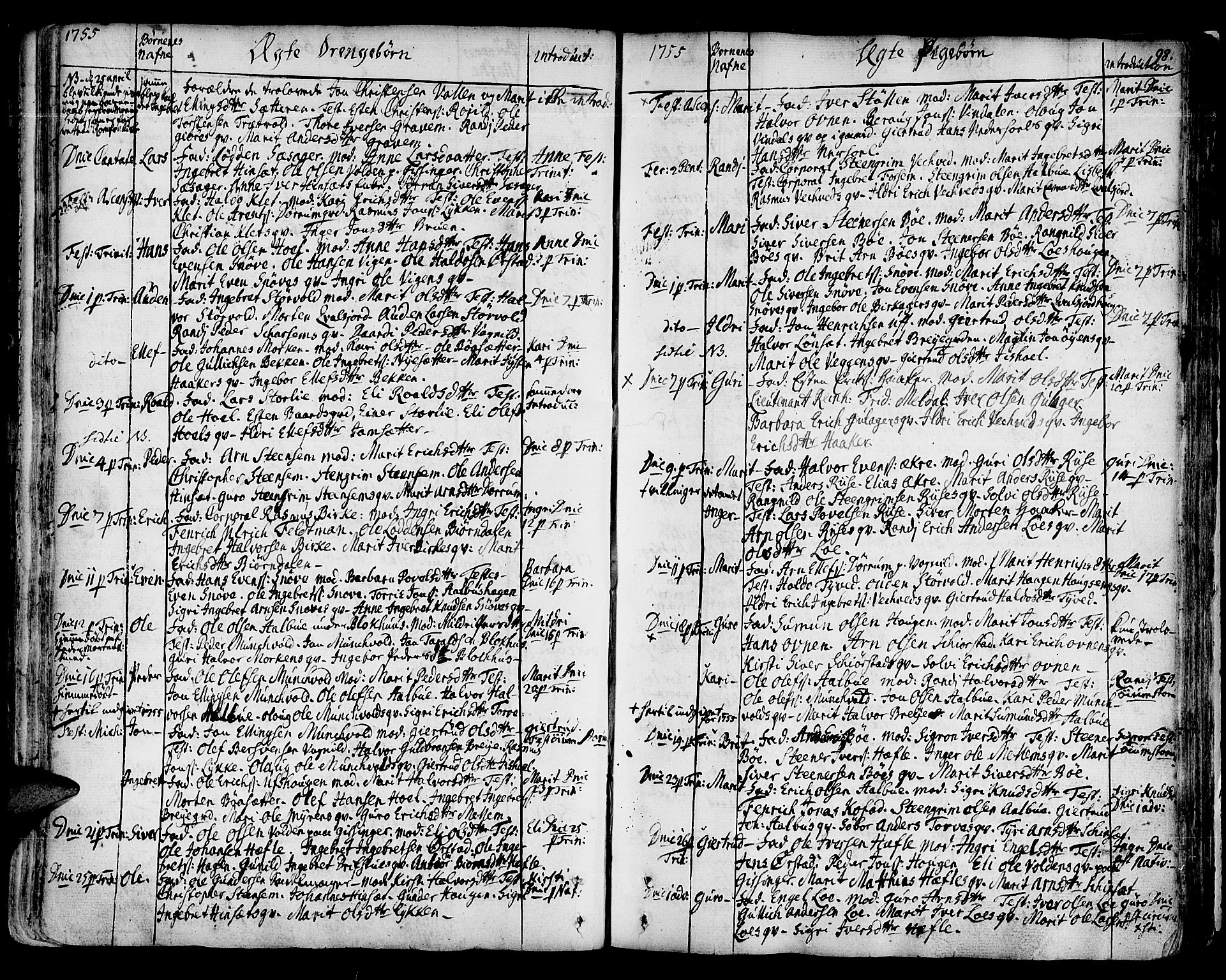 Ministerialprotokoller, klokkerbøker og fødselsregistre - Sør-Trøndelag, SAT/A-1456/678/L0891: Parish register (official) no. 678A01, 1739-1780, p. 98