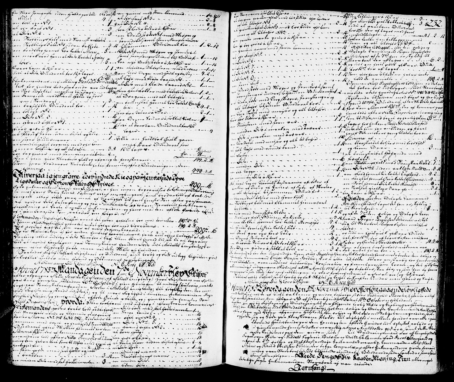 Orkdal sorenskriveri, AV/SAT-A-4169/1/3/3Aa/L0008: Skifteprotokoller, 1782-1796, p. 231b-232a