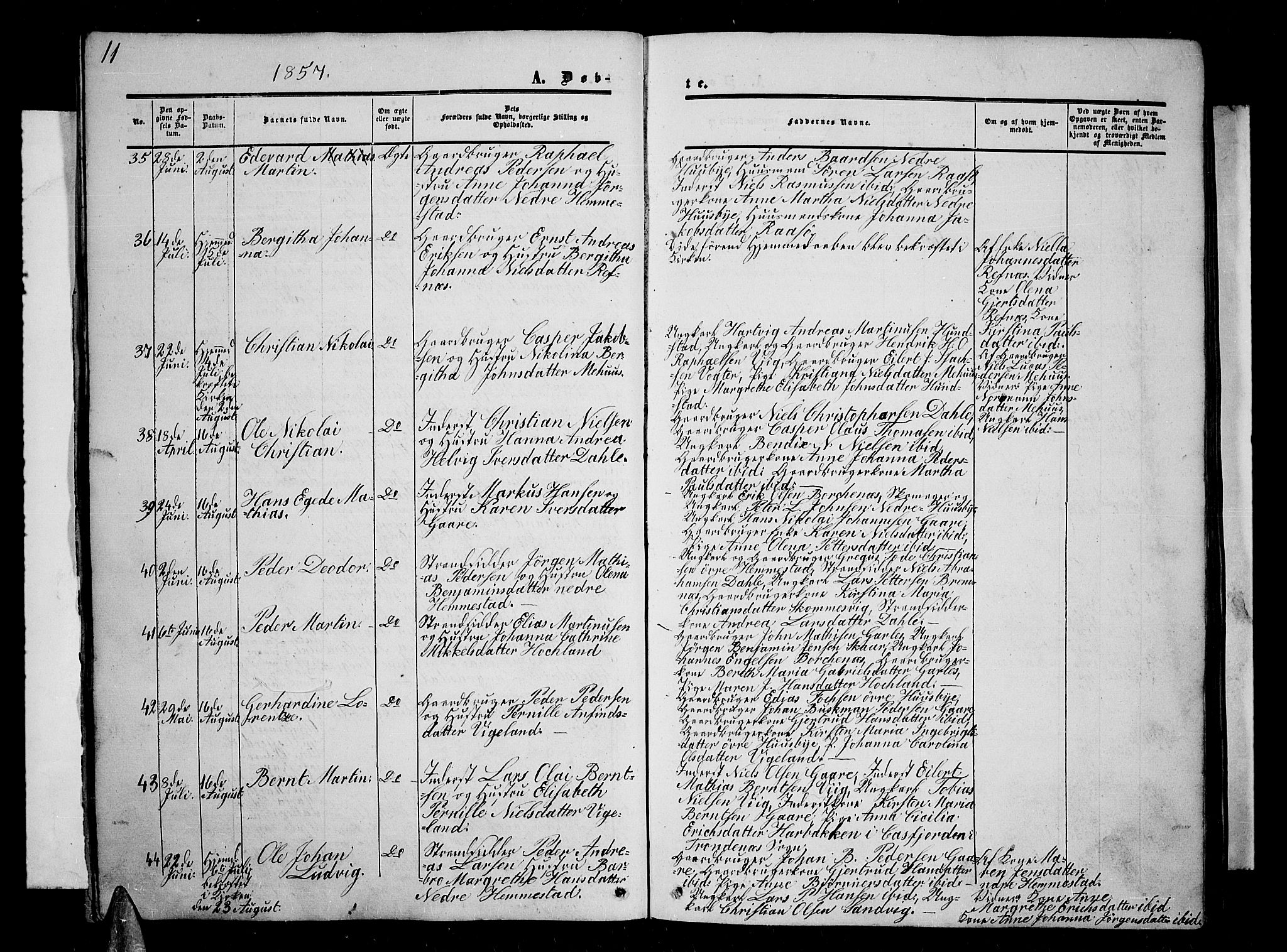 Kvæfjord sokneprestkontor, AV/SATØ-S-1323/G/Ga/Gab/L0003klokker: Parish register (copy) no. 3, 1856-1870, p. 11
