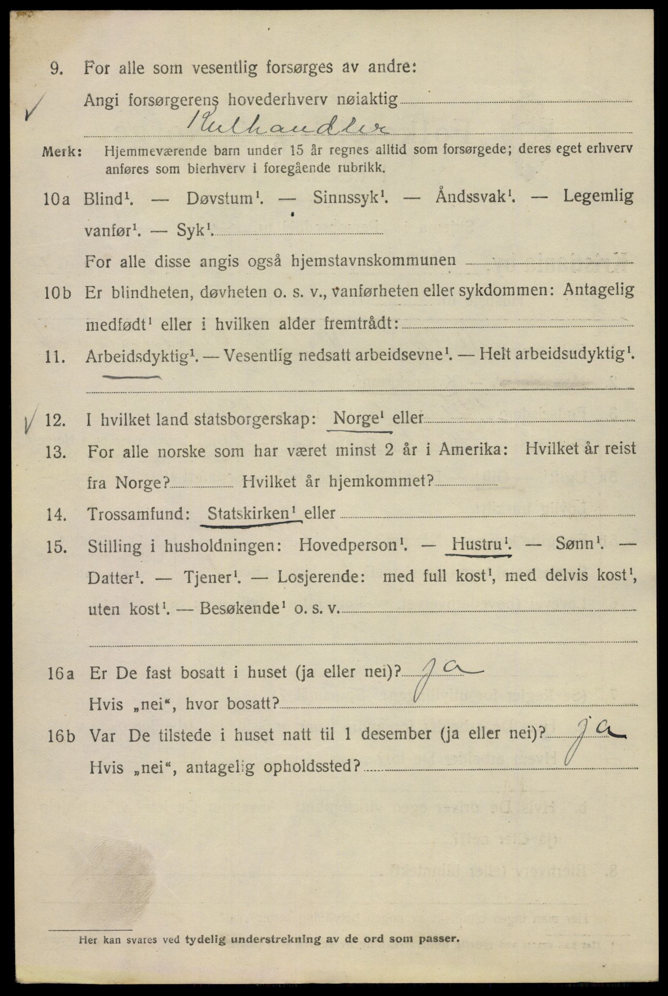 SAO, 1920 census for Kristiania, 1920, p. 194460