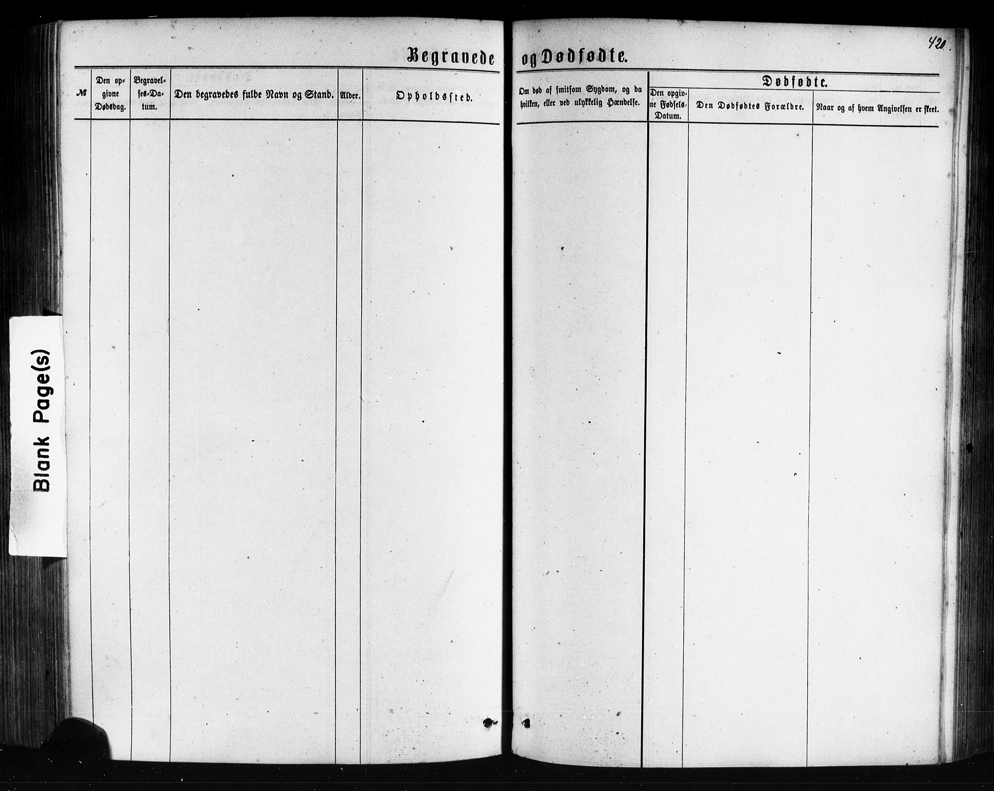 Tysnes sokneprestembete, SAB/A-78601/H/Haa: Parish register (official) no. A 12, 1872-1886, p. 420
