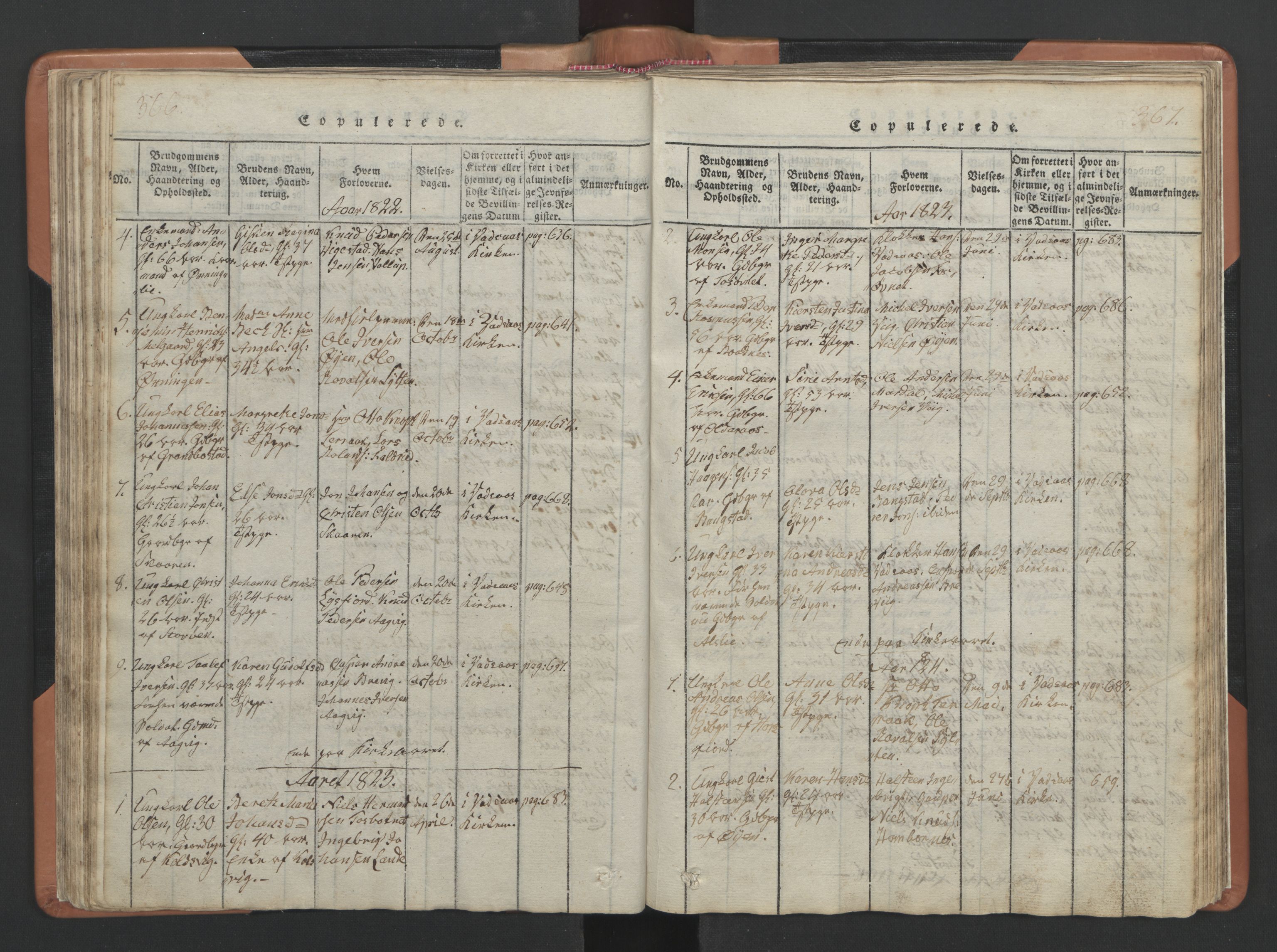 Ministerialprotokoller, klokkerbøker og fødselsregistre - Nordland, SAT/A-1459/810/L0157: Parish register (copy) no. 810C01, 1819-1842, p. 366-367