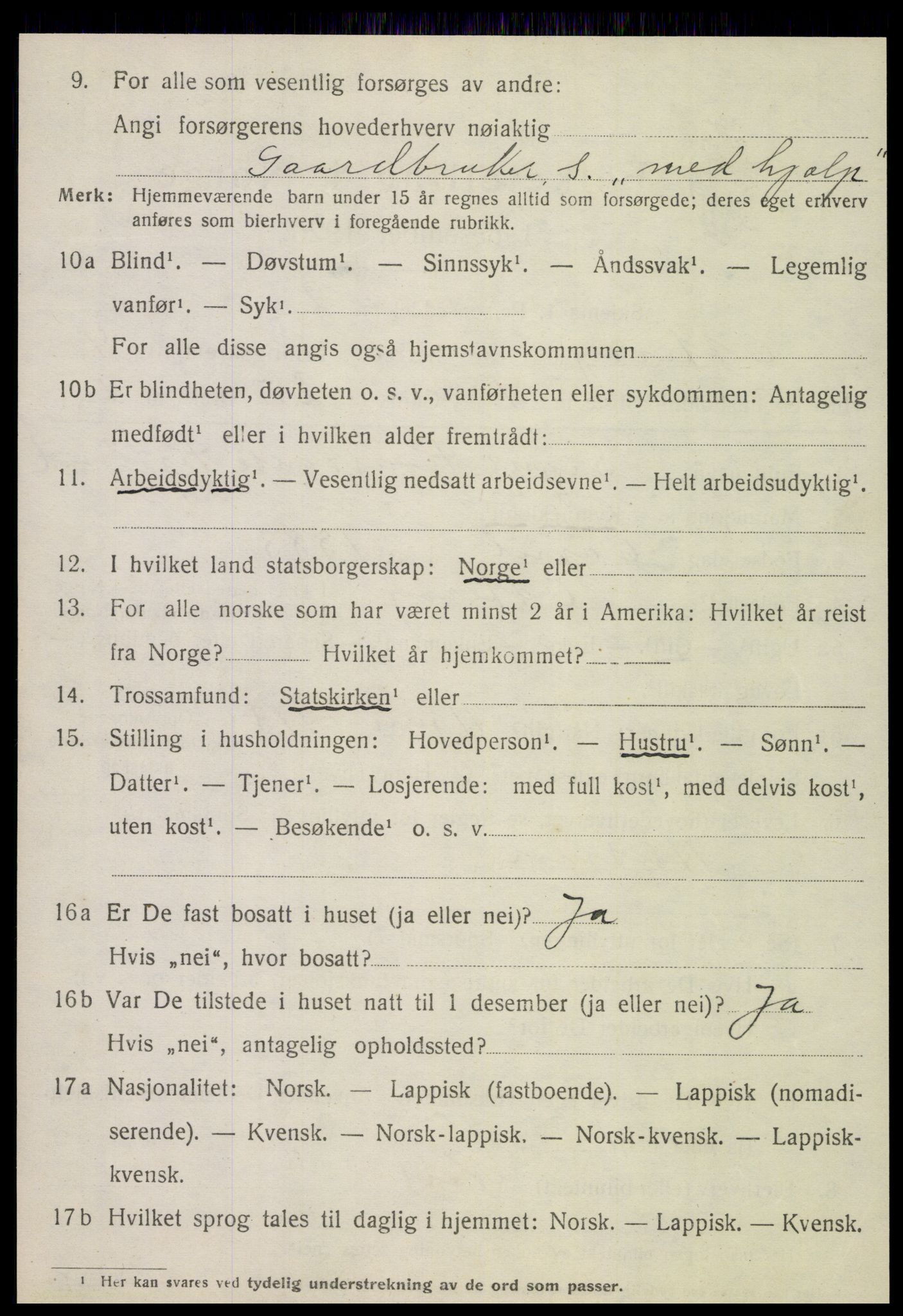 SAT, 1920 census for Otterøy, 1920, p. 1760