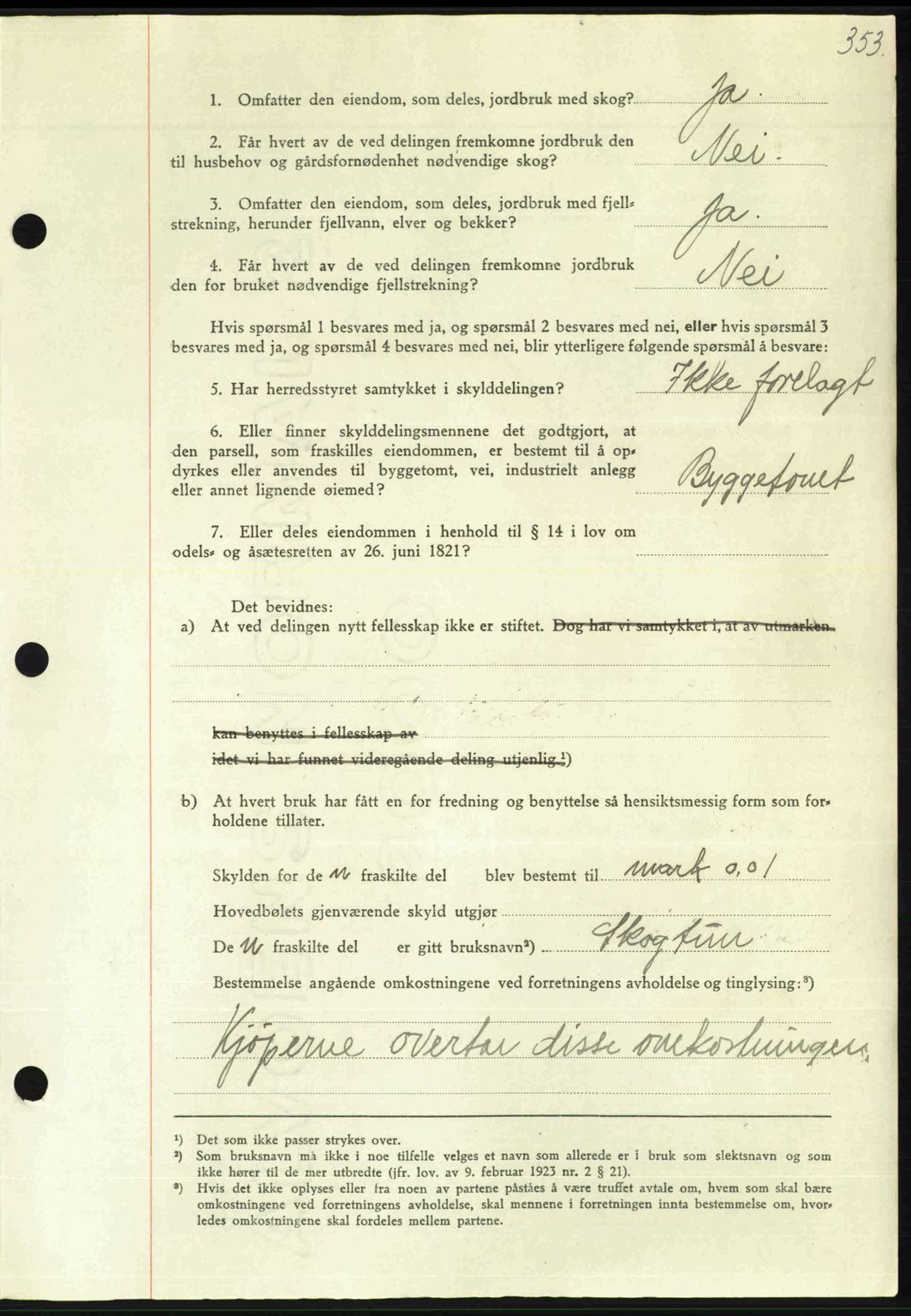 Nordmøre sorenskriveri, AV/SAT-A-4132/1/2/2Ca: Mortgage book no. A102, 1946-1946, Diary no: : 1590/1946