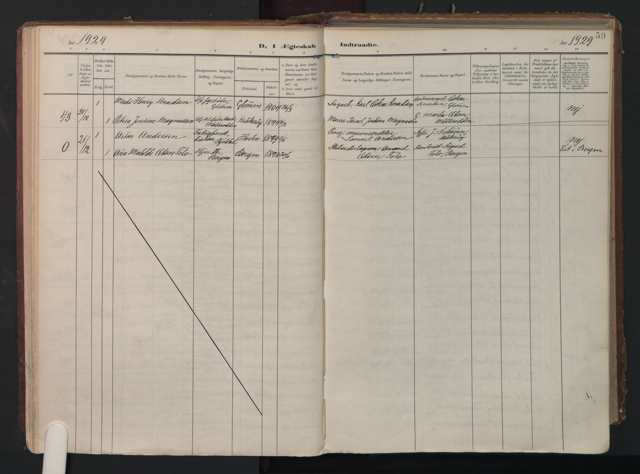 Kråkerøy prestekontor Kirkebøker, AV/SAO-A-10912/F/Fa/L0004: Parish register (official) no. 4, 1908-1965, p. 59