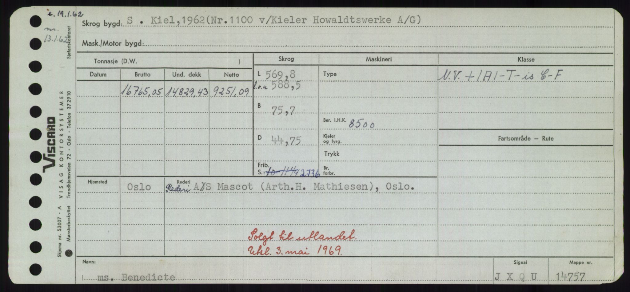 Sjøfartsdirektoratet med forløpere, Skipsmålingen, AV/RA-S-1627/H/Hd/L0003: Fartøy, B-Bev, p. 605
