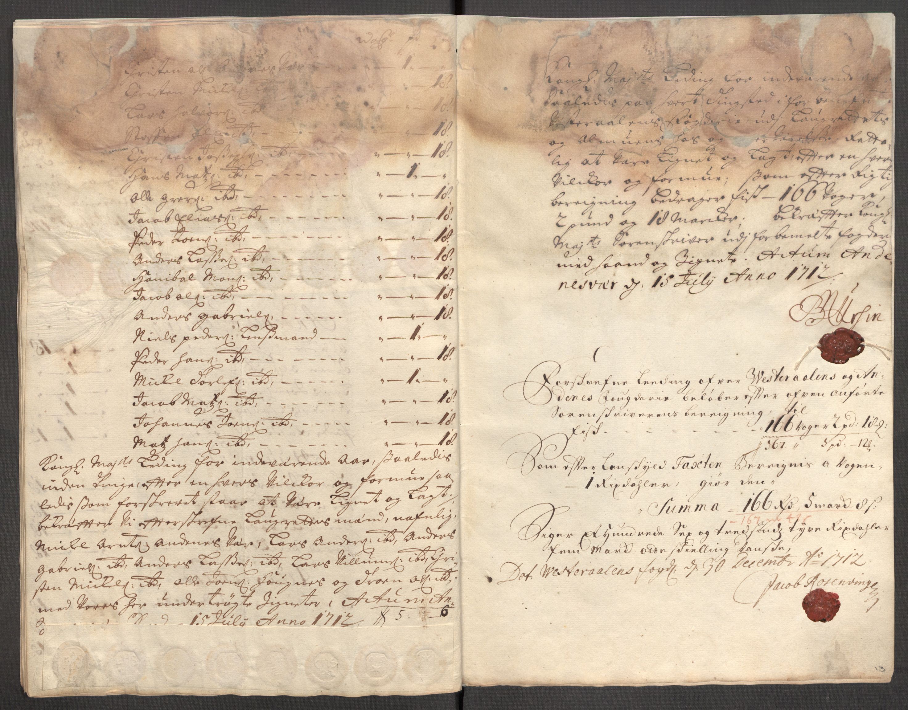 Rentekammeret inntil 1814, Reviderte regnskaper, Fogderegnskap, AV/RA-EA-4092/R67/L4679: Fogderegnskap Vesterålen, Andenes og Lofoten, 1711-1713, p. 32