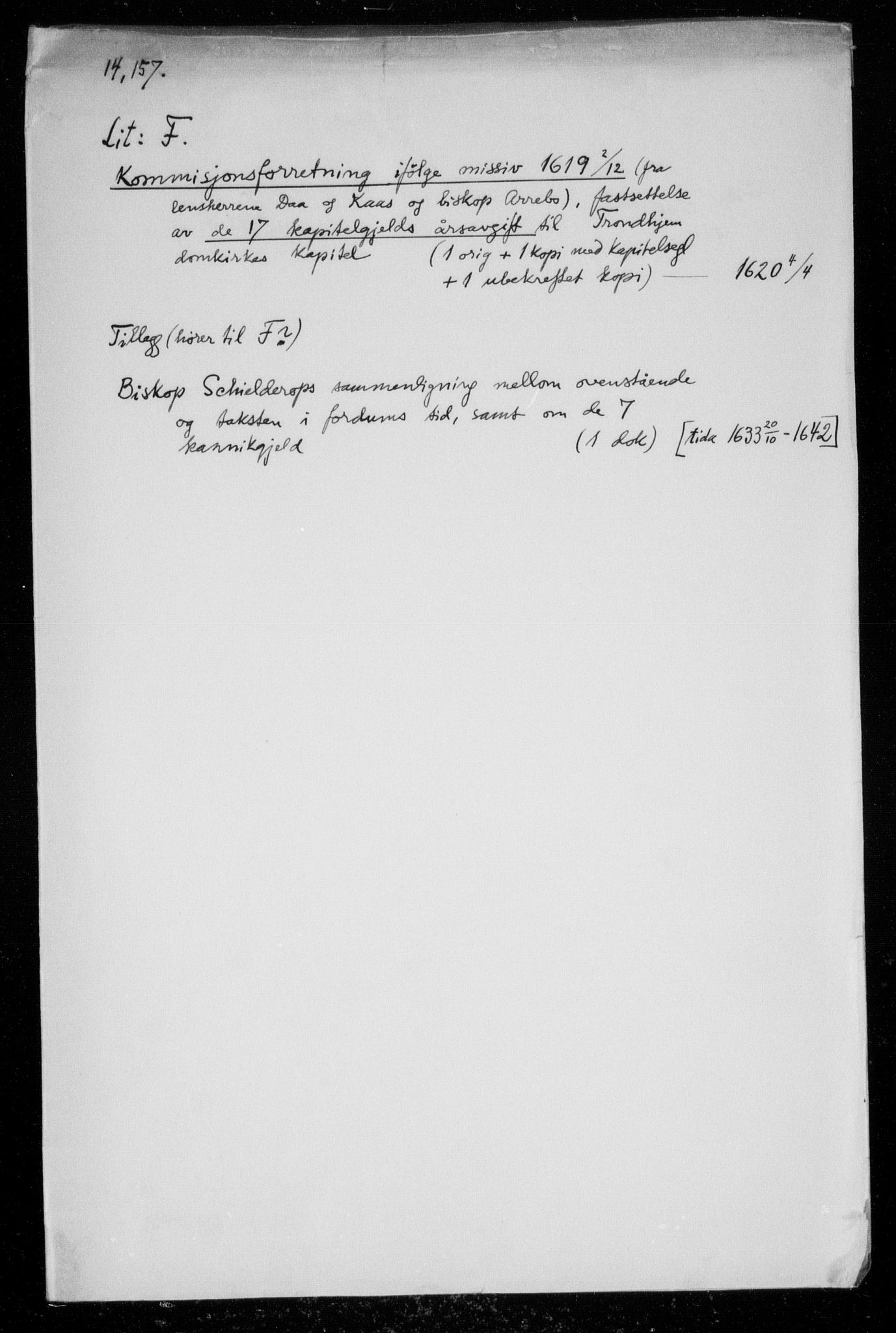 Danske Kanselli, Skapsaker, AV/RA-EA-4061/F/L0061: Skap 14, pakke 123-157, 1600-1718, p. 300