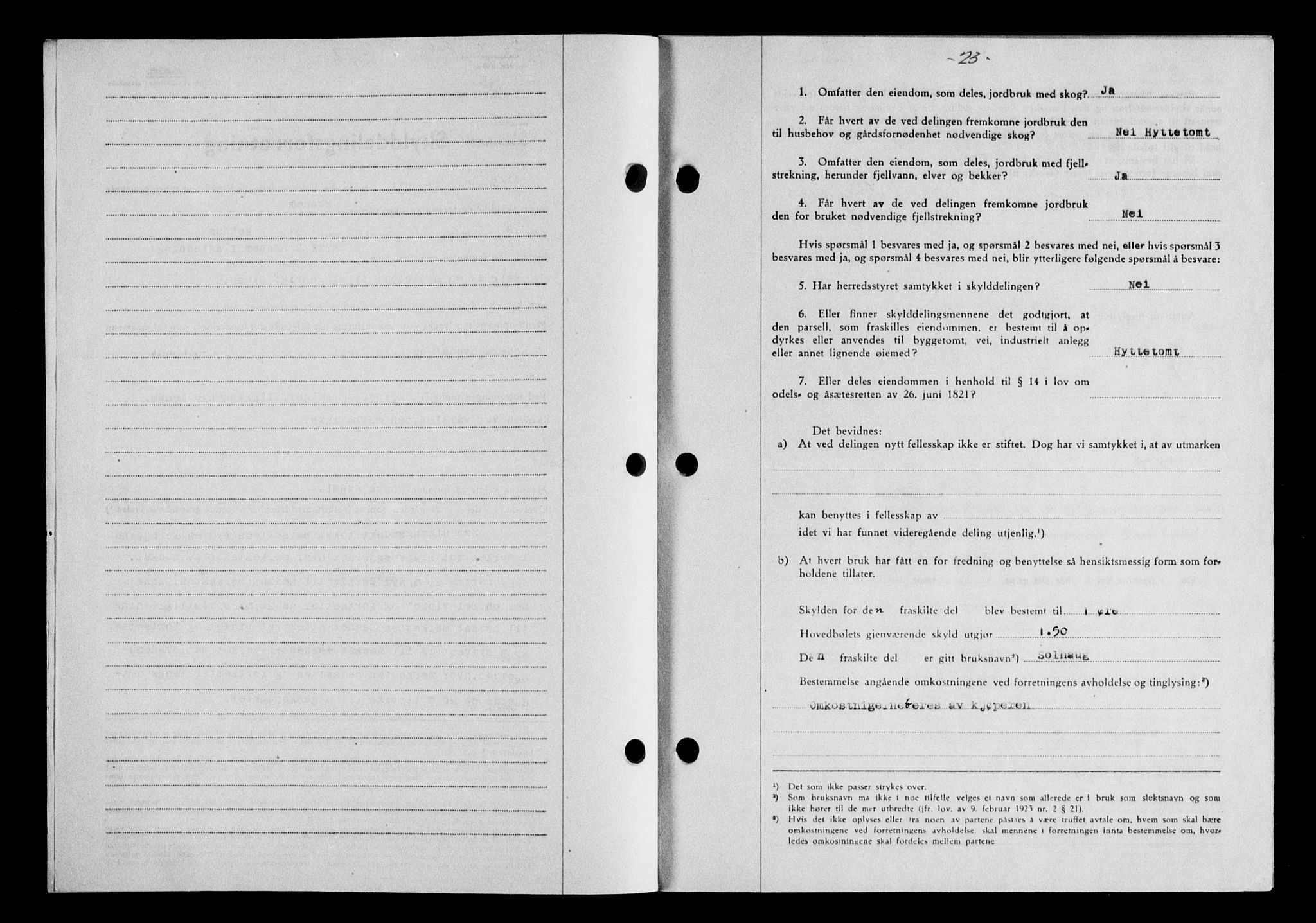 Gauldal sorenskriveri, SAT/A-0014/1/2/2C/L0058: Mortgage book no. 63, 1944-1945, Diary no: : 694/1944