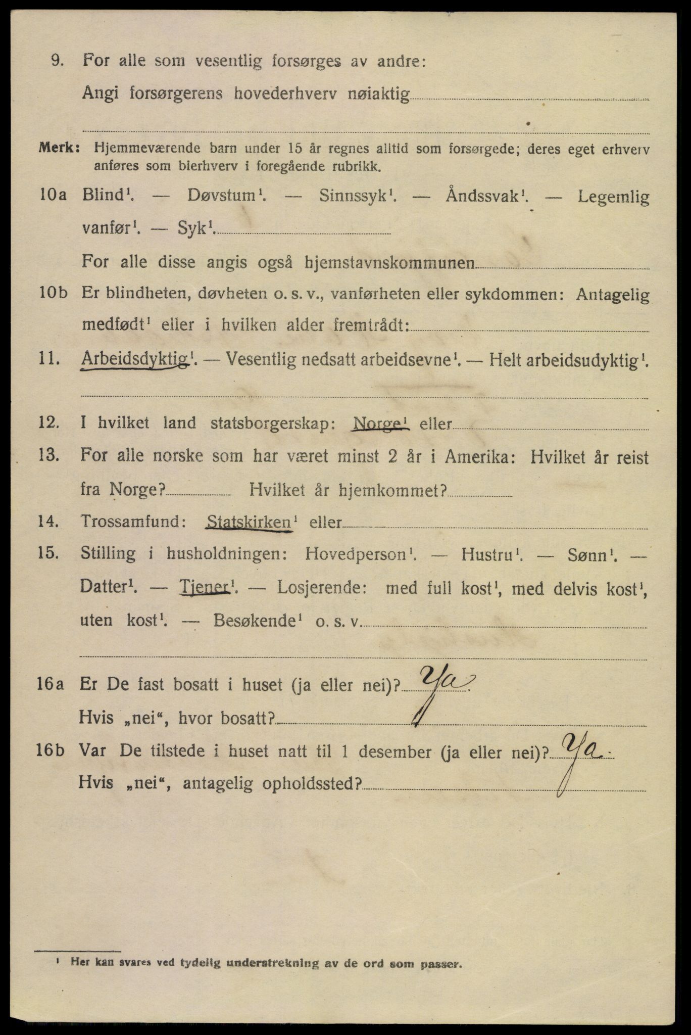 SAKO, 1920 census for Sandefjord, 1920, p. 9449