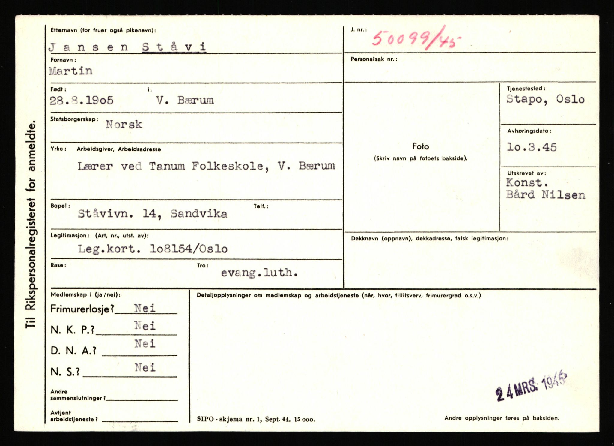 Statspolitiet - Hovedkontoret / Osloavdelingen, AV/RA-S-1329/C/Ca/L0014: Seterlien - Svartås, 1943-1945, p. 4675