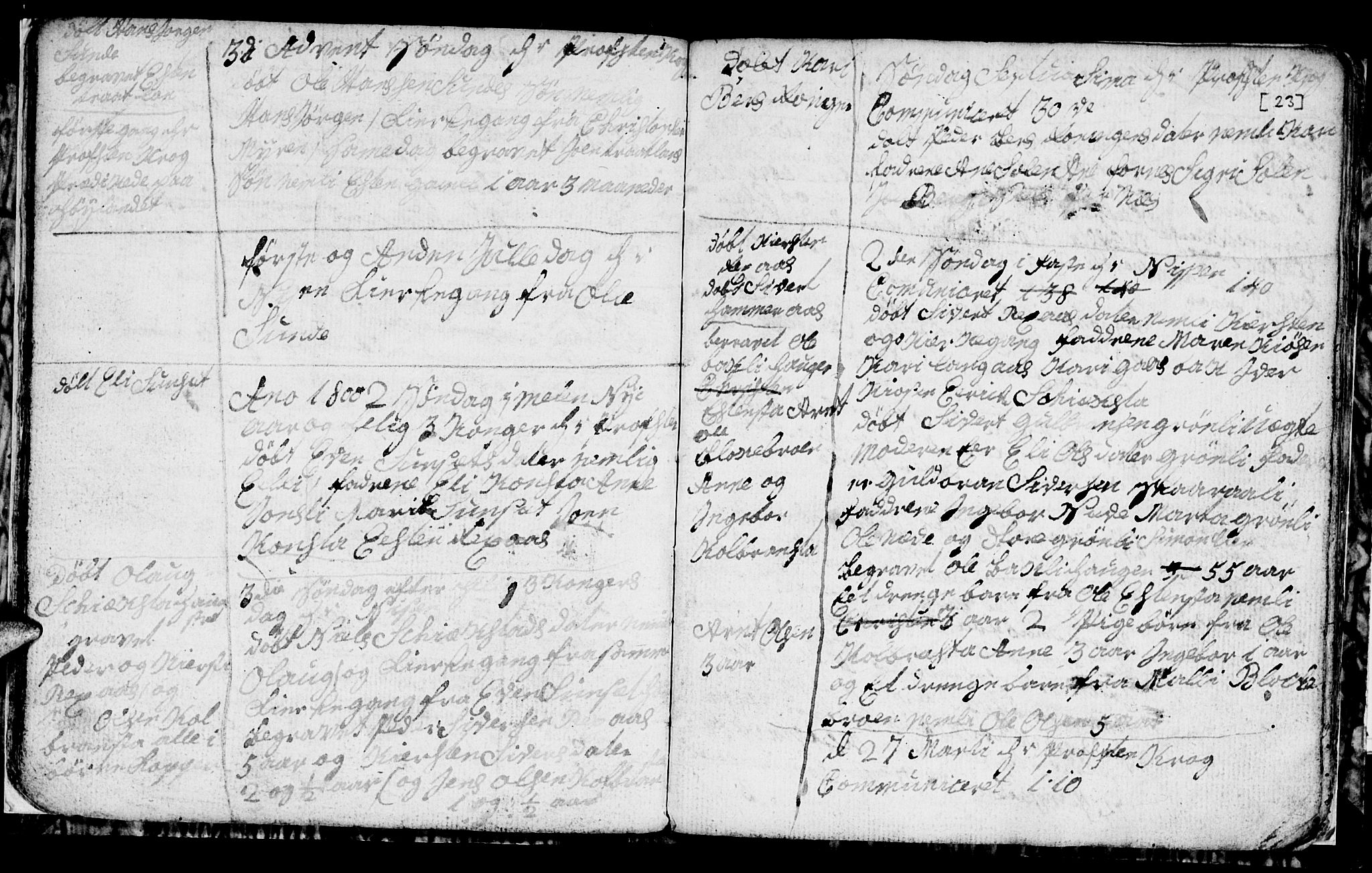 Ministerialprotokoller, klokkerbøker og fødselsregistre - Sør-Trøndelag, SAT/A-1456/694/L1129: Parish register (copy) no. 694C01, 1793-1815, p. 23