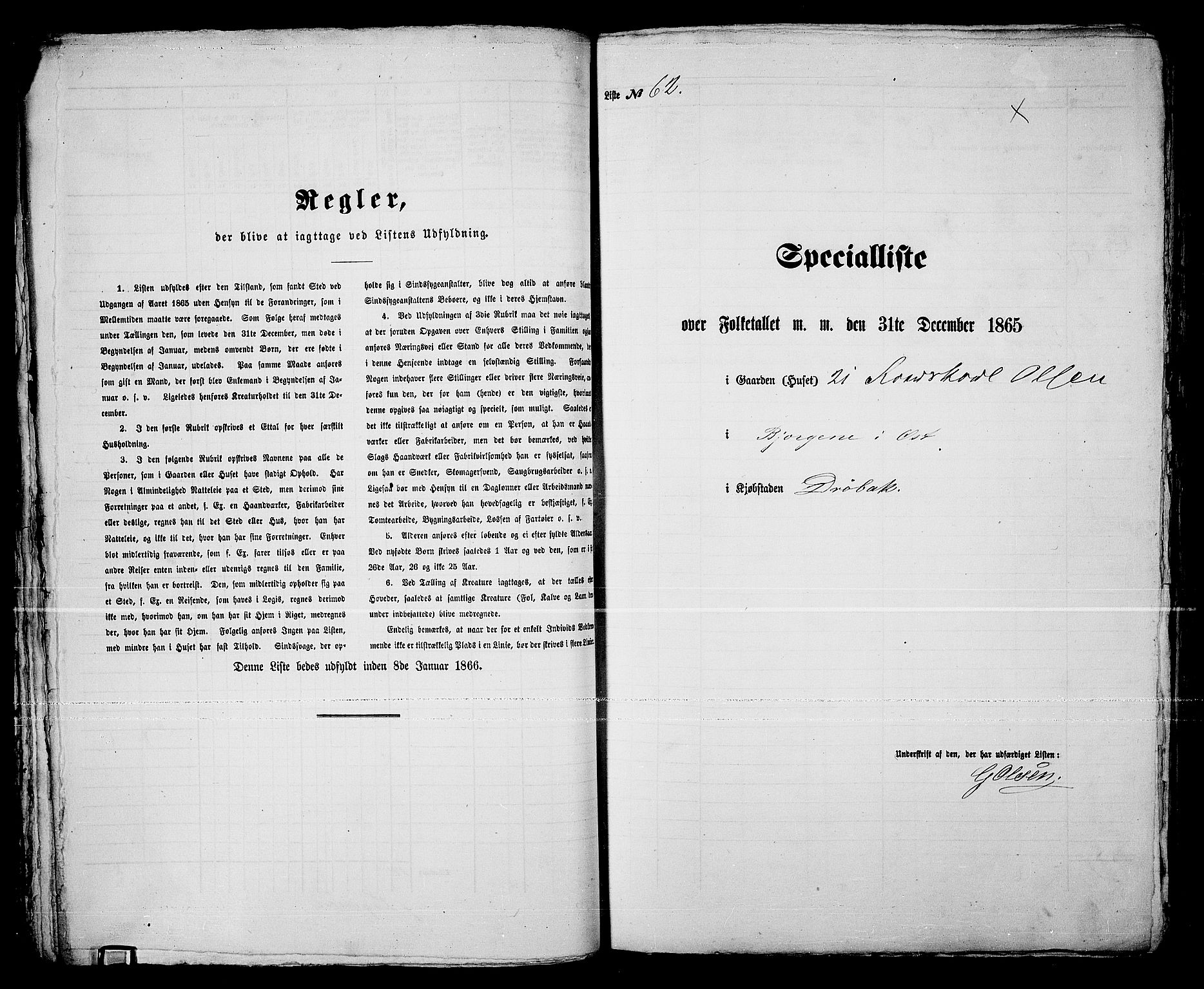 RA, 1865 census for Drøbak/Drøbak, 1865, p. 128