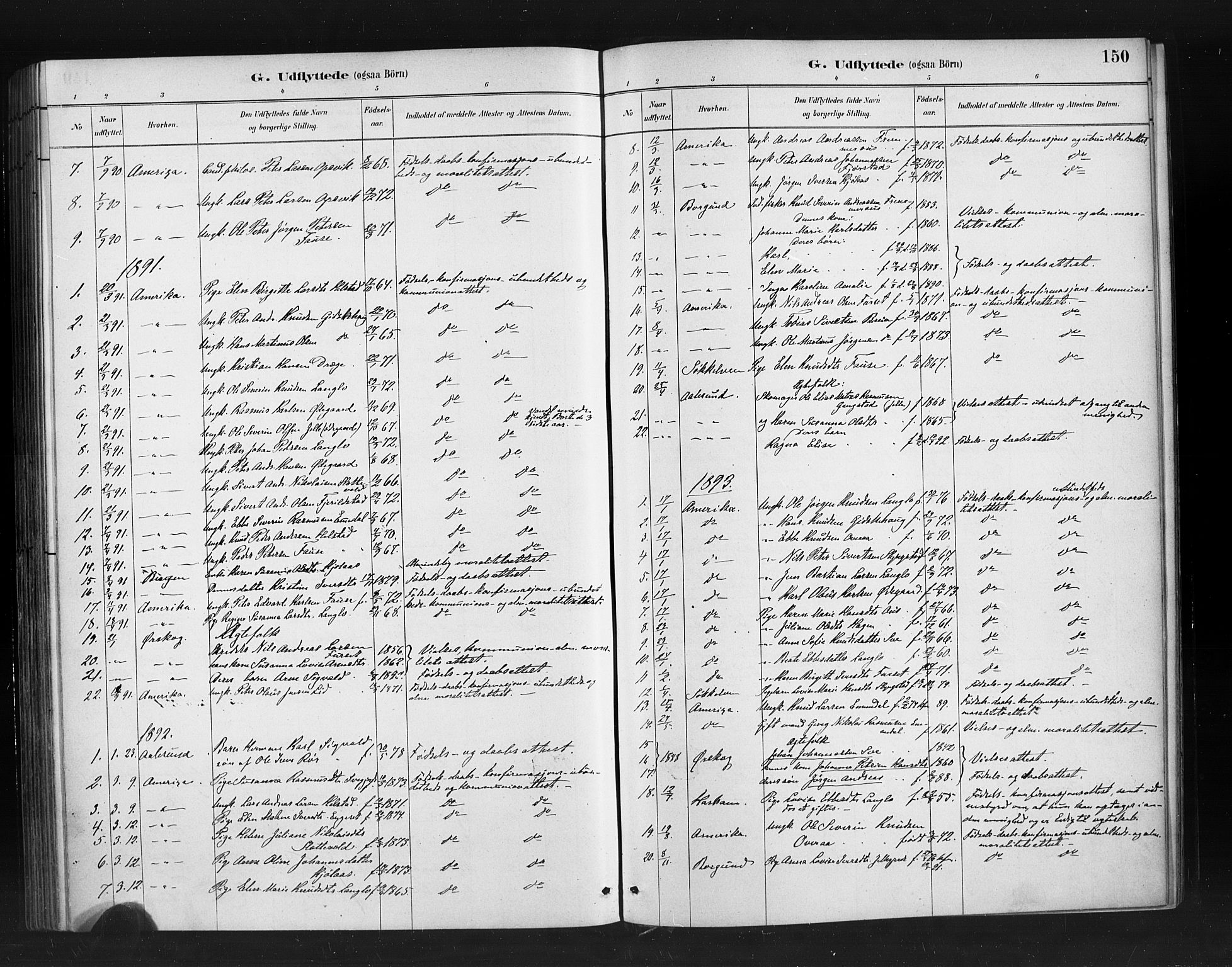 Ministerialprotokoller, klokkerbøker og fødselsregistre - Møre og Romsdal, AV/SAT-A-1454/520/L0283: Parish register (official) no. 520A12, 1882-1898, p. 150