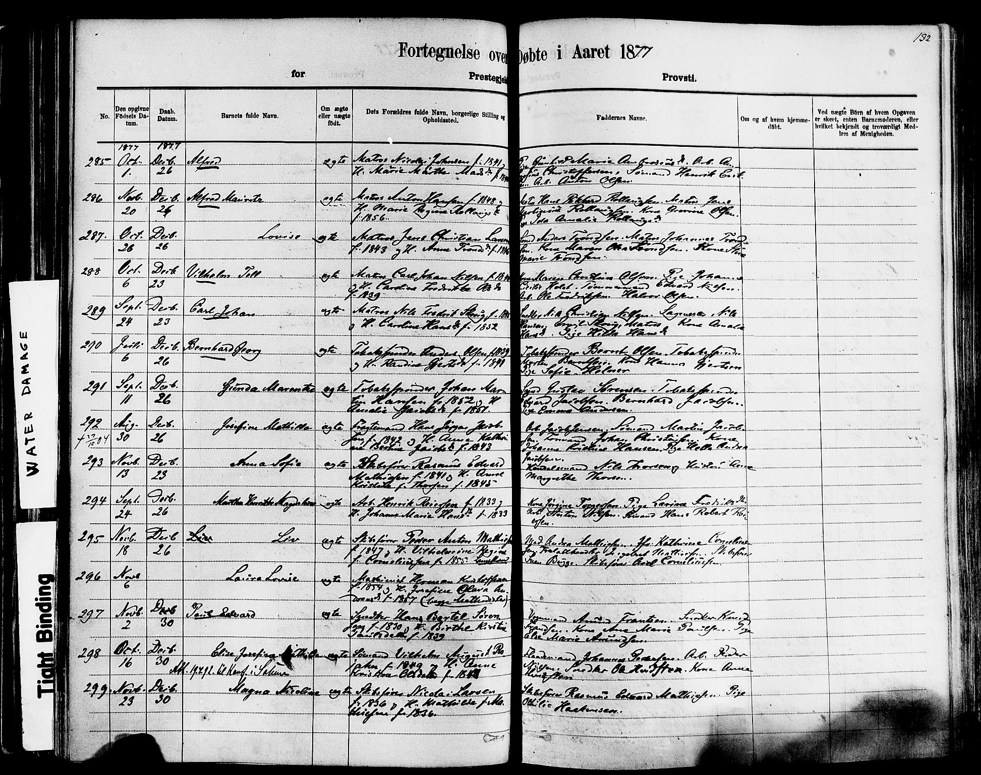 Larvik kirkebøker, AV/SAKO-A-352/F/Fa/L0006: Parish register (official) no. I 6, 1871-1883, p. 132