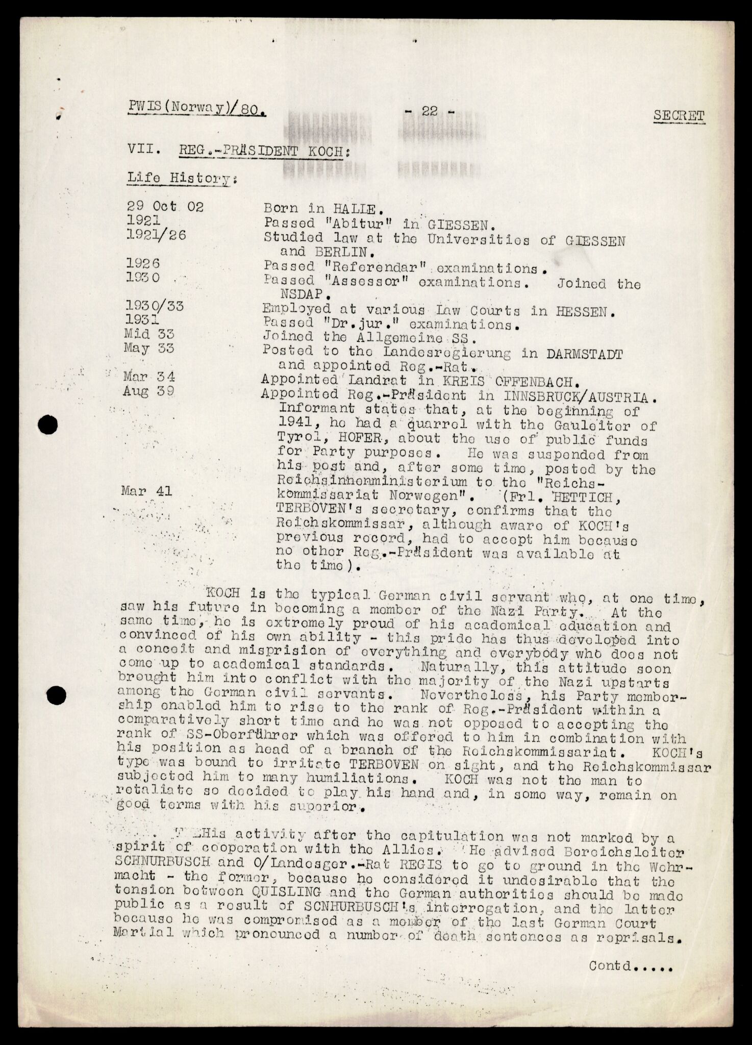 Forsvarets Overkommando. 2 kontor. Arkiv 11.4. Spredte tyske arkivsaker, AV/RA-RAFA-7031/D/Dar/Darb/L0005: Reichskommissariat., 1940-1945, p. 635