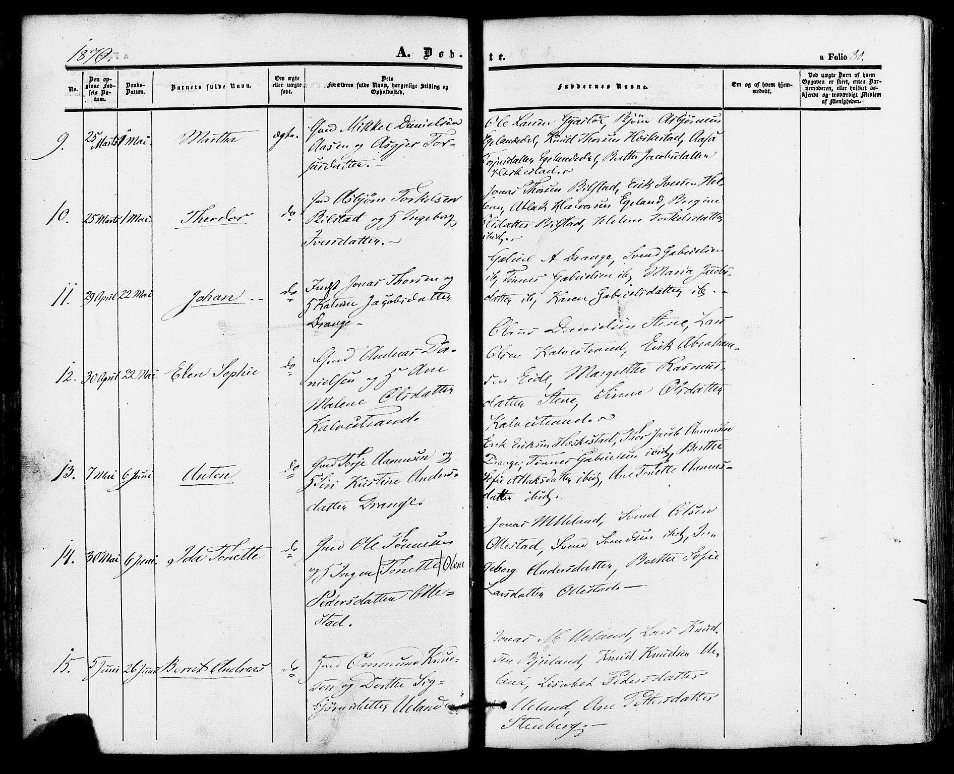 Lund sokneprestkontor, AV/SAST-A-101809/S06/L0010: Parish register (official) no. A 9, 1854-1886, p. 80