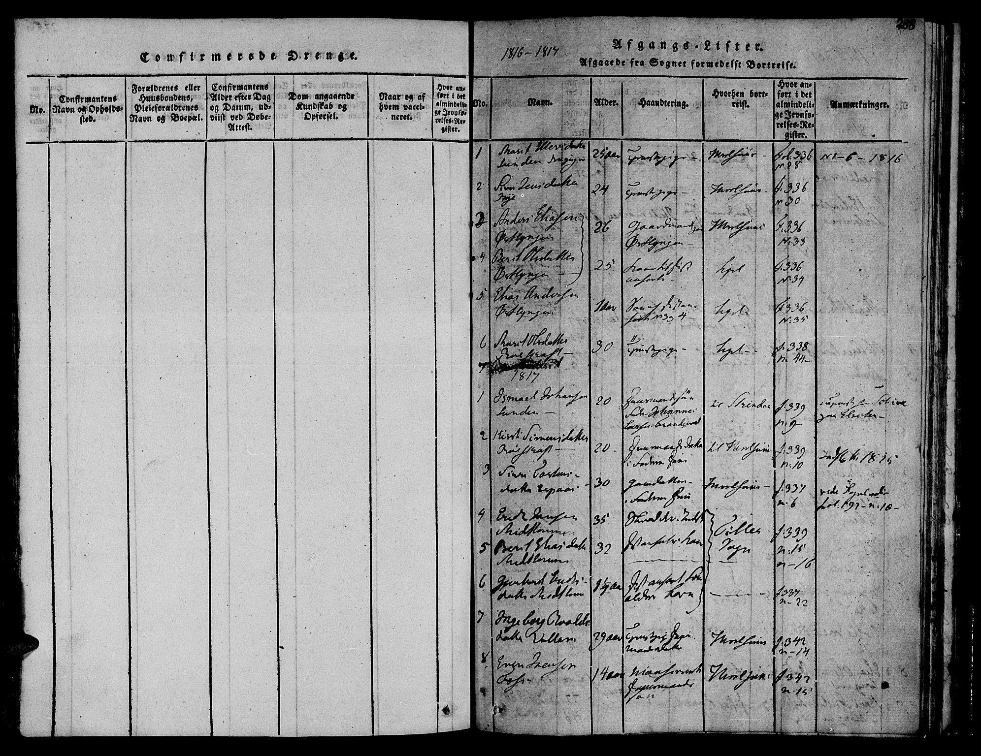 Ministerialprotokoller, klokkerbøker og fødselsregistre - Sør-Trøndelag, SAT/A-1456/692/L1102: Parish register (official) no. 692A02, 1816-1842, p. 288