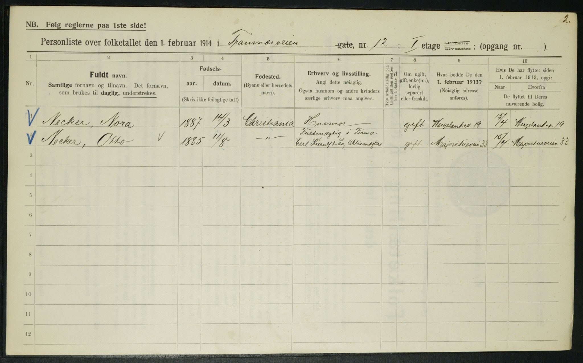 OBA, Municipal Census 1914 for Kristiania, 1914, p. 25632