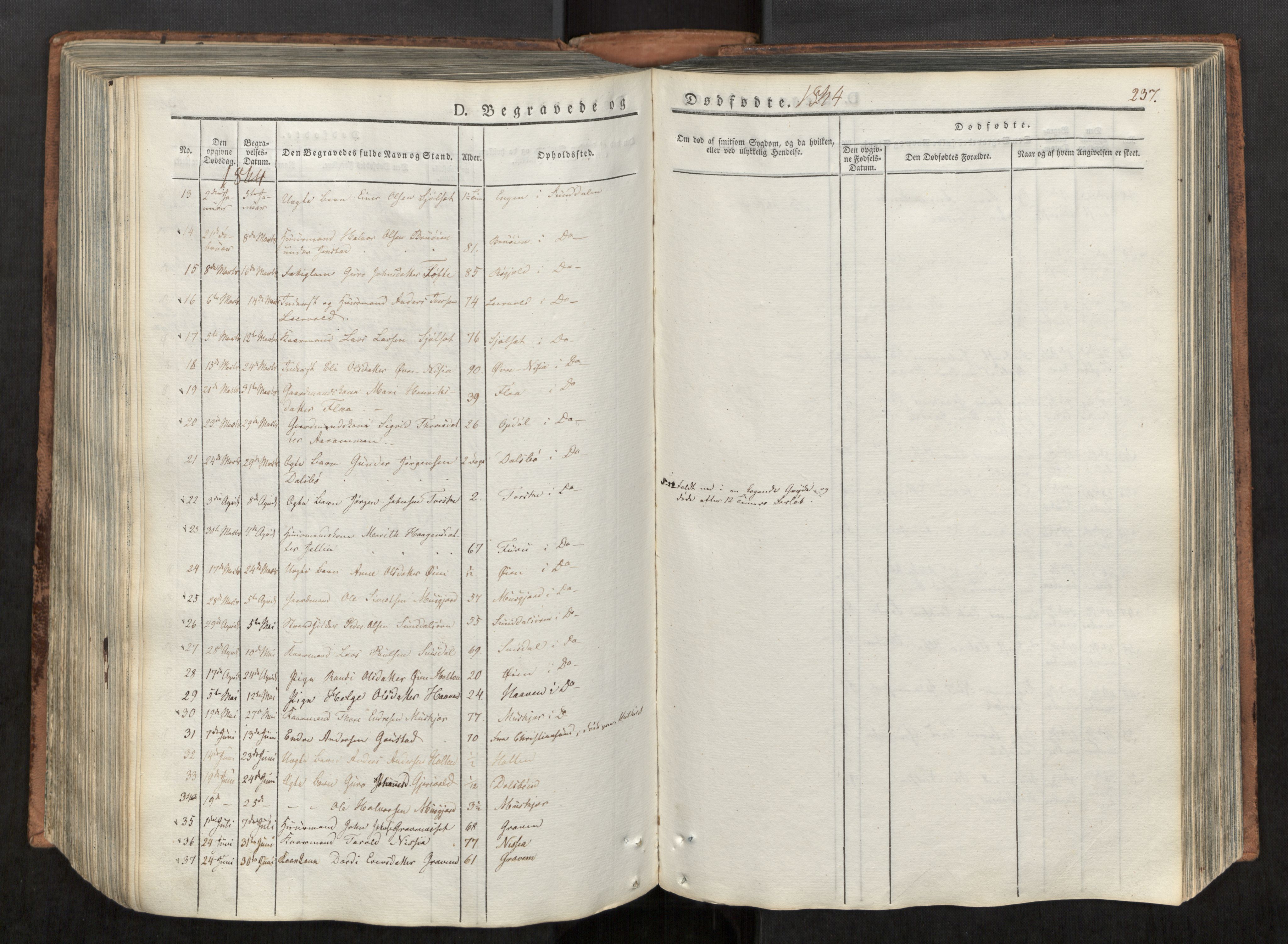 Ministerialprotokoller, klokkerbøker og fødselsregistre - Møre og Romsdal, AV/SAT-A-1454/590/L1012: Parish register (official) no. 590A04, 1832-1846, p. 237