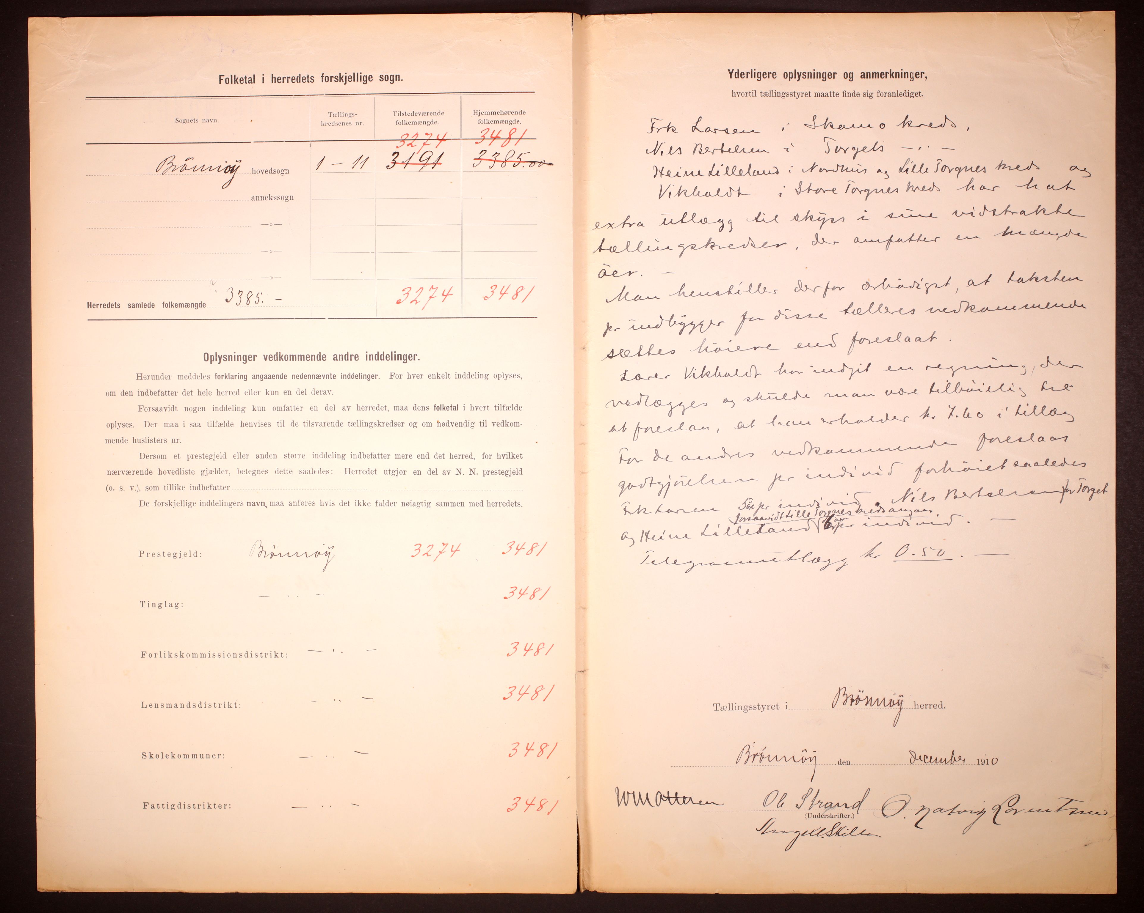 RA, 1910 census for Brønnøy, 1910, p. 3