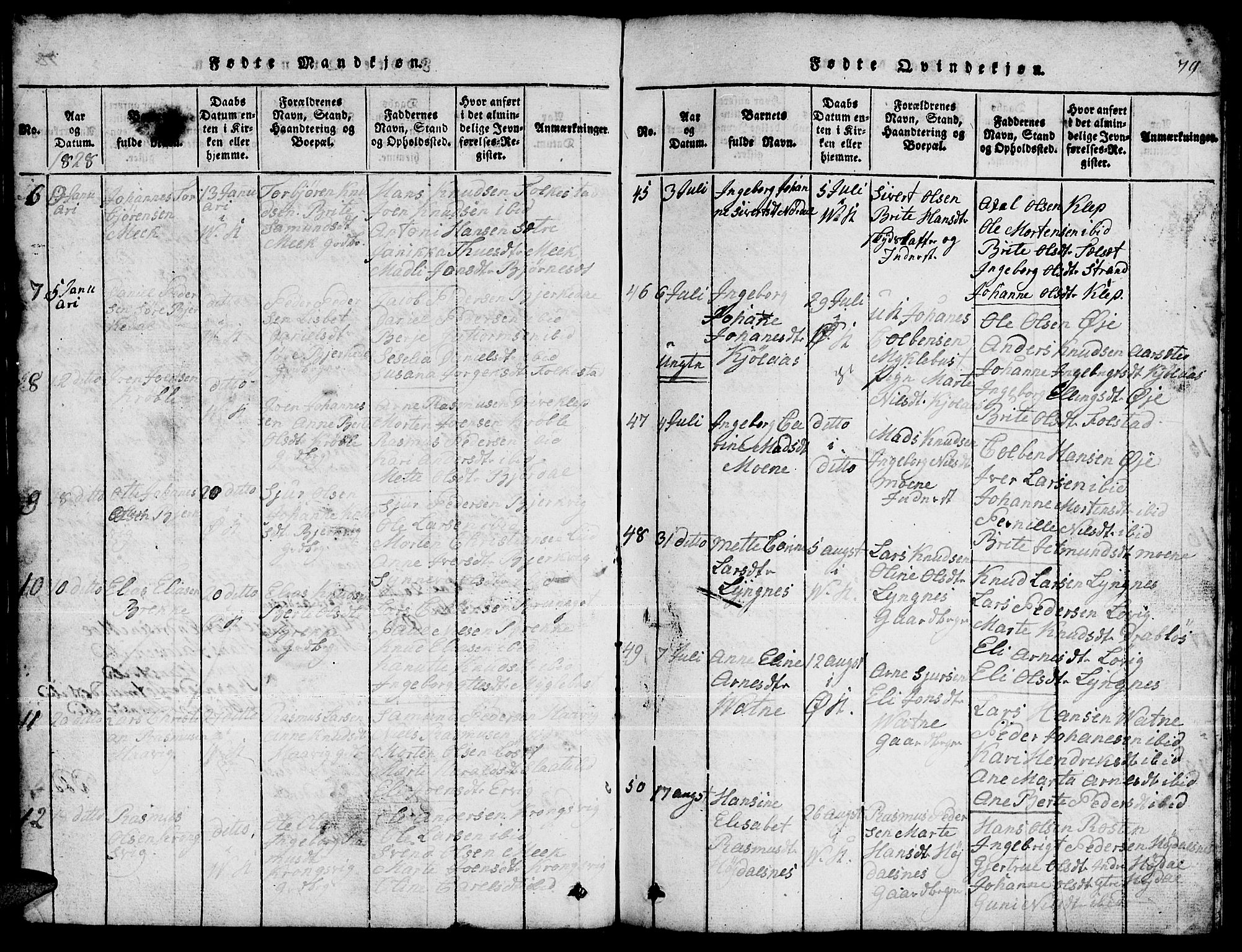 Ministerialprotokoller, klokkerbøker og fødselsregistre - Møre og Romsdal, AV/SAT-A-1454/511/L0155: Parish register (copy) no. 511C01, 1817-1829, p. 79