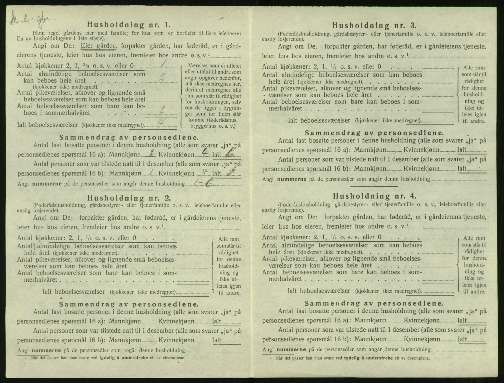 SAT, 1920 census for Hareid, 1920, p. 468