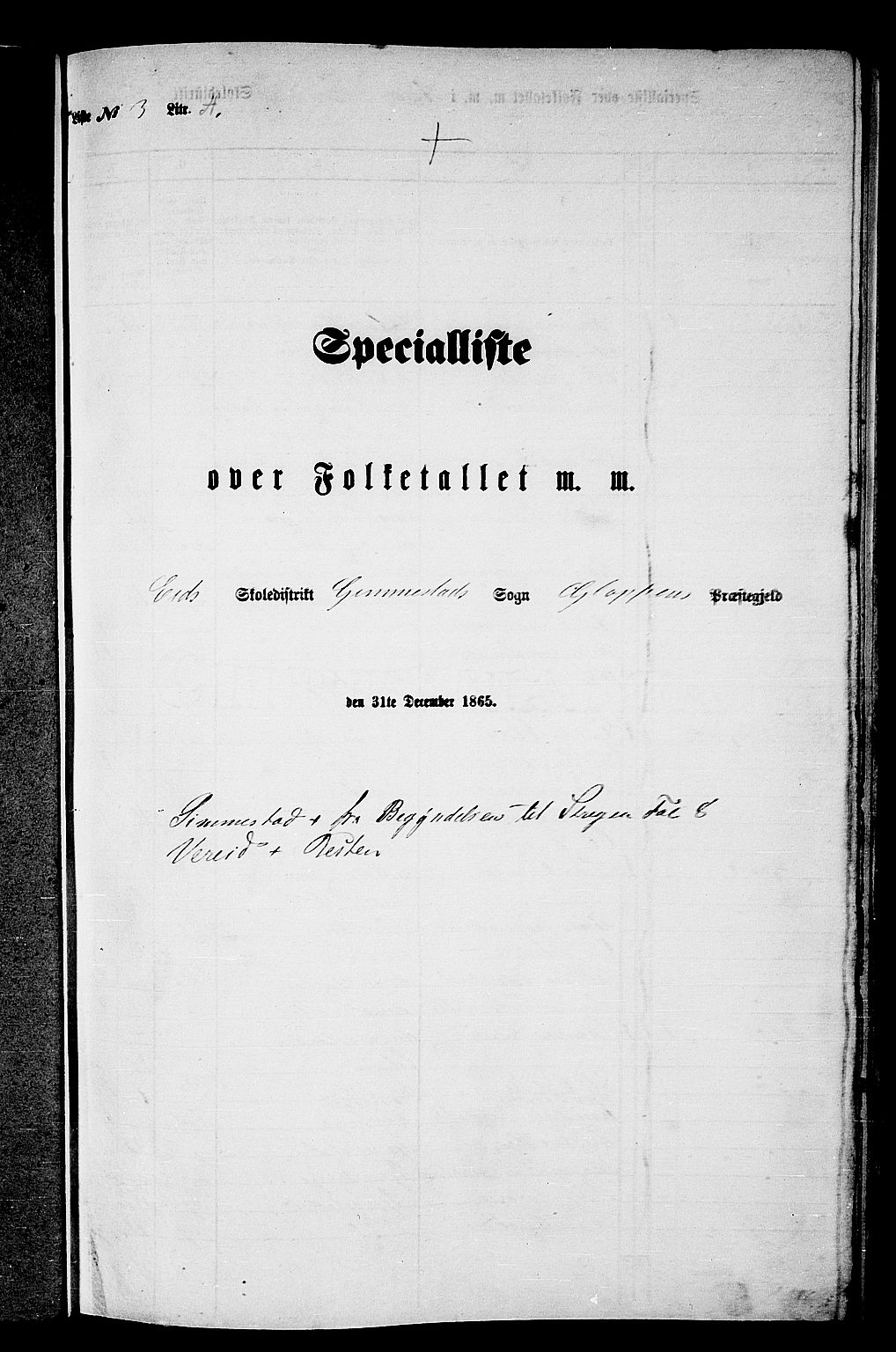 RA, 1865 census for Gloppen, 1865, p. 46