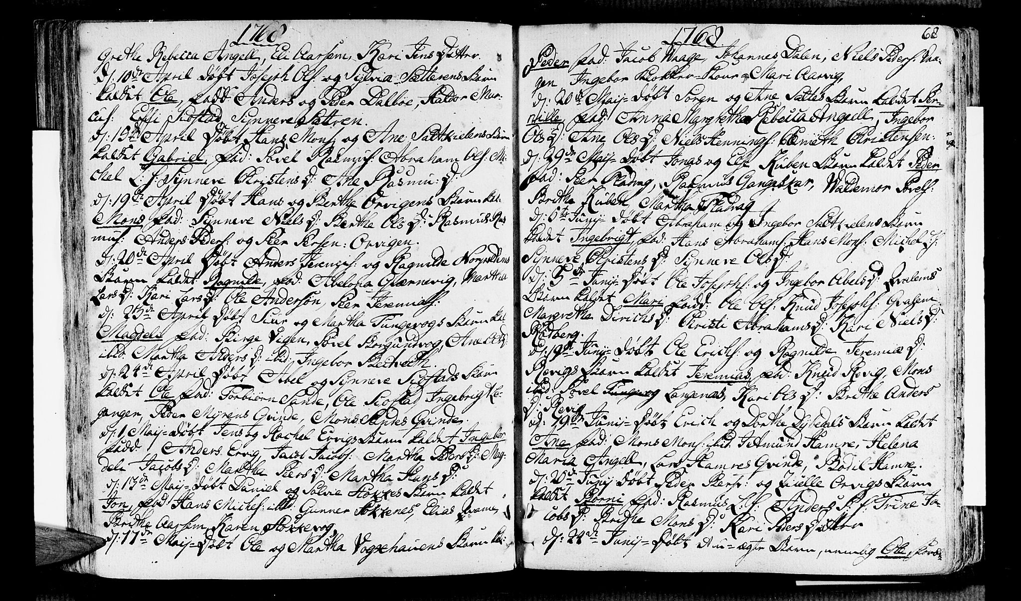 Selje sokneprestembete, AV/SAB-A-99938/H/Ha/Haa/Haaa: Parish register (official) no. A 5, 1760-1782, p. 68