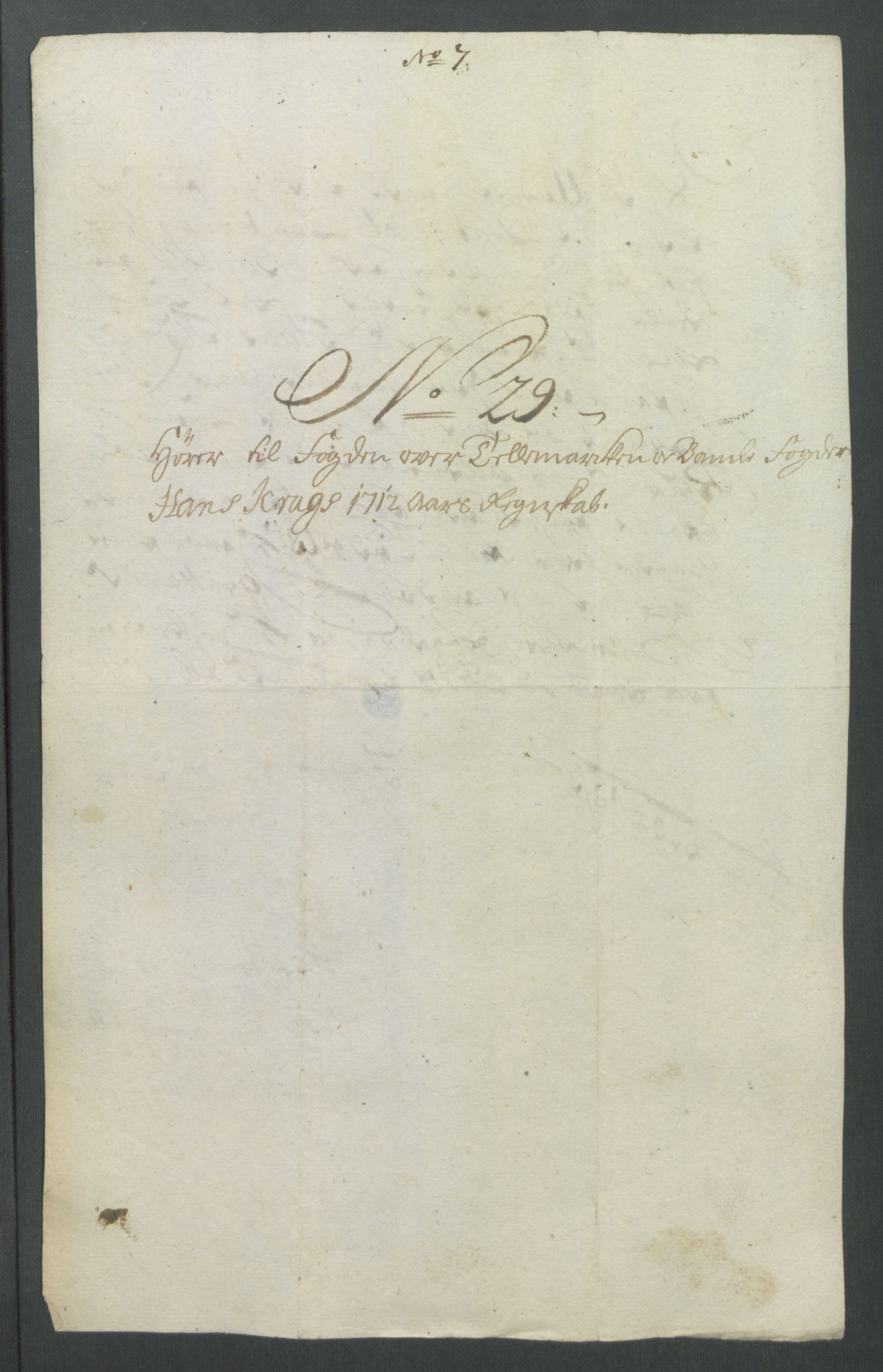 Rentekammeret inntil 1814, Reviderte regnskaper, Fogderegnskap, AV/RA-EA-4092/R36/L2123: Fogderegnskap Øvre og Nedre Telemark og Bamble, 1712, p. 274