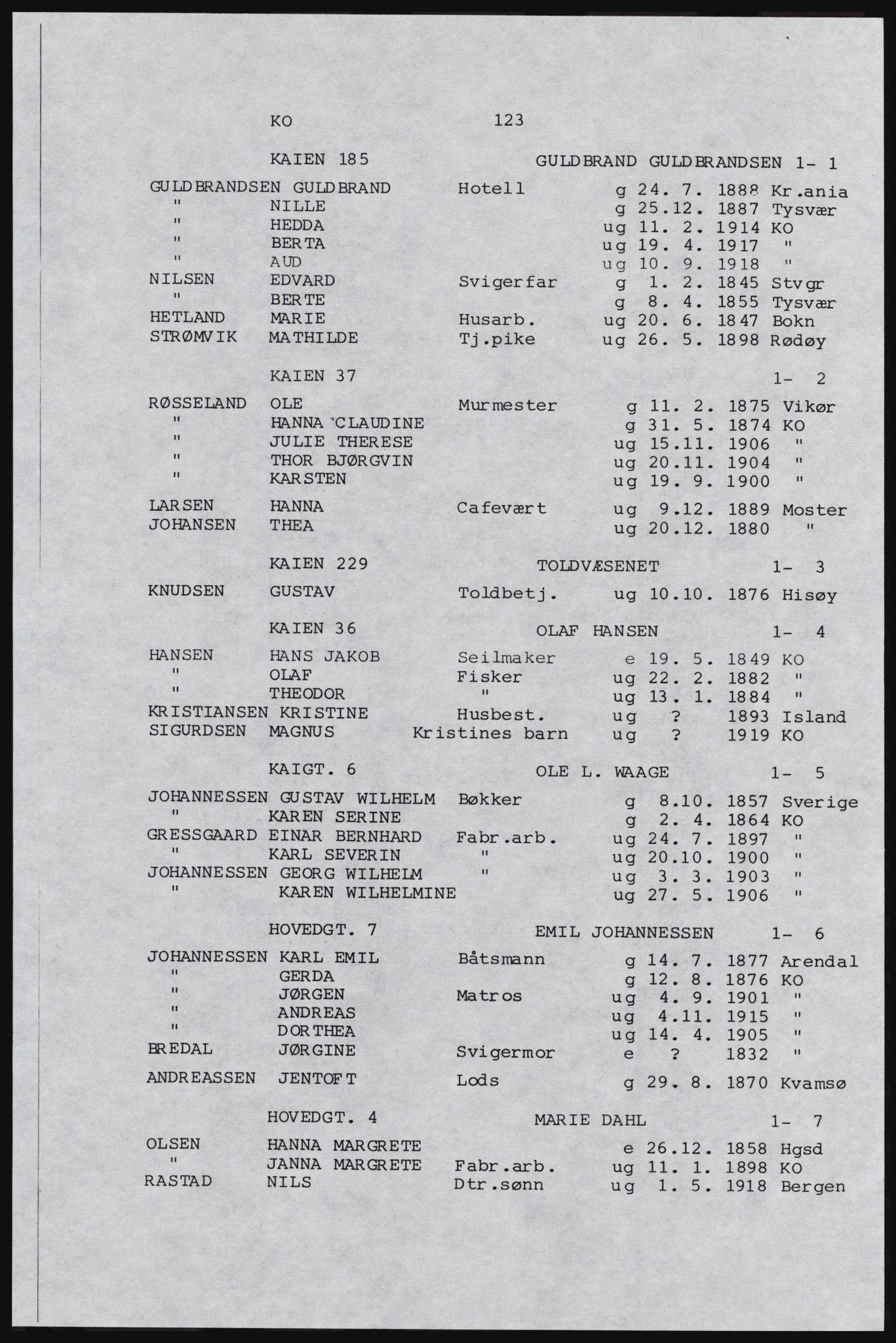 SAST, Copy of 1920 census for Karmøy, 1920, p. 139