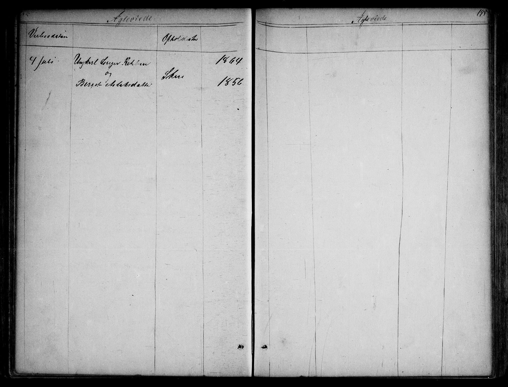 Kviteseid kirkebøker, SAKO/A-276/G/Gb/L0002: Parish register (copy) no. II 2, 1850-1892, p. 195