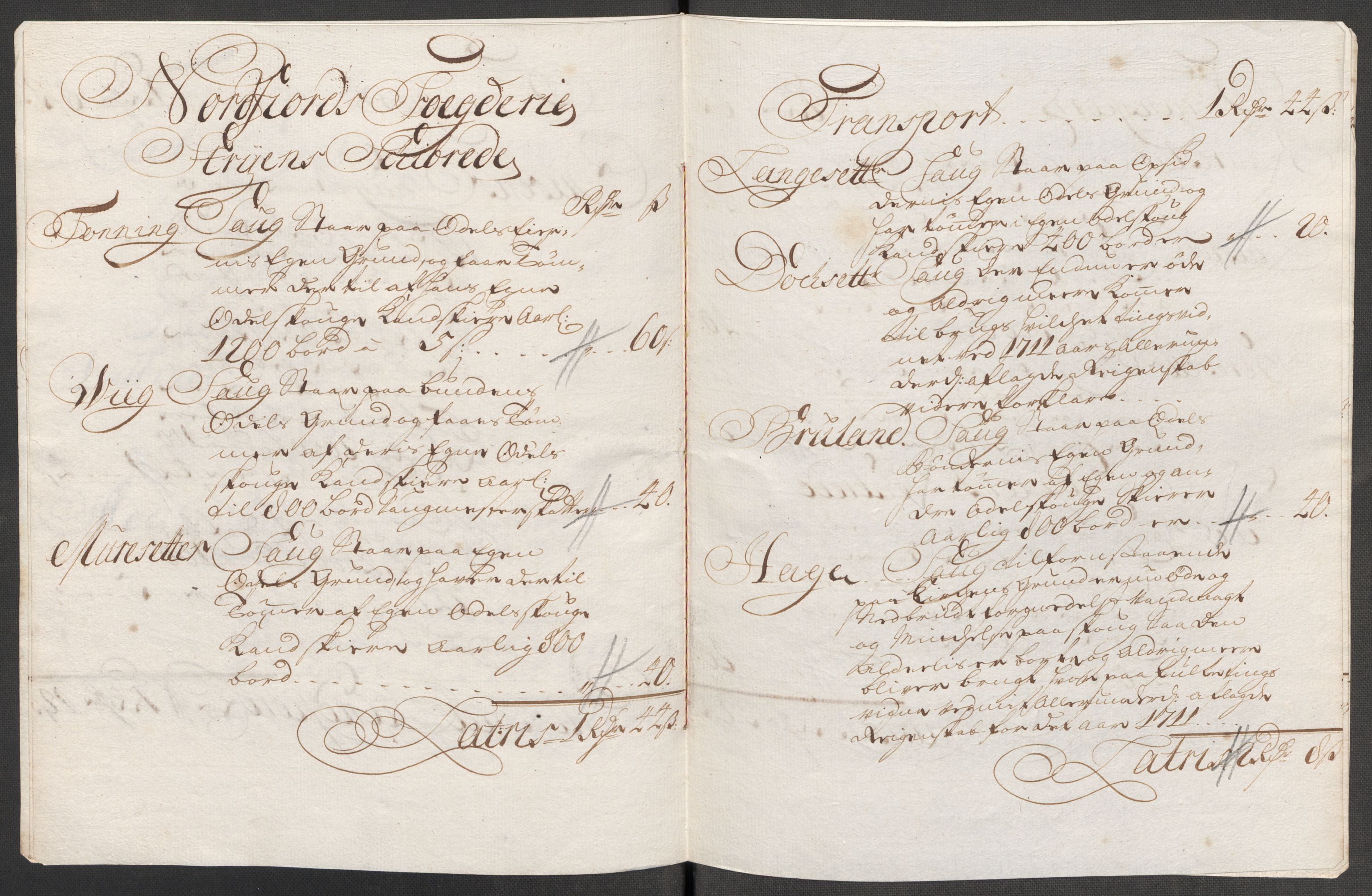 Rentekammeret inntil 1814, Reviderte regnskaper, Fogderegnskap, AV/RA-EA-4092/R53/L3437: Fogderegnskap Sunn- og Nordfjord, 1713, p. 232