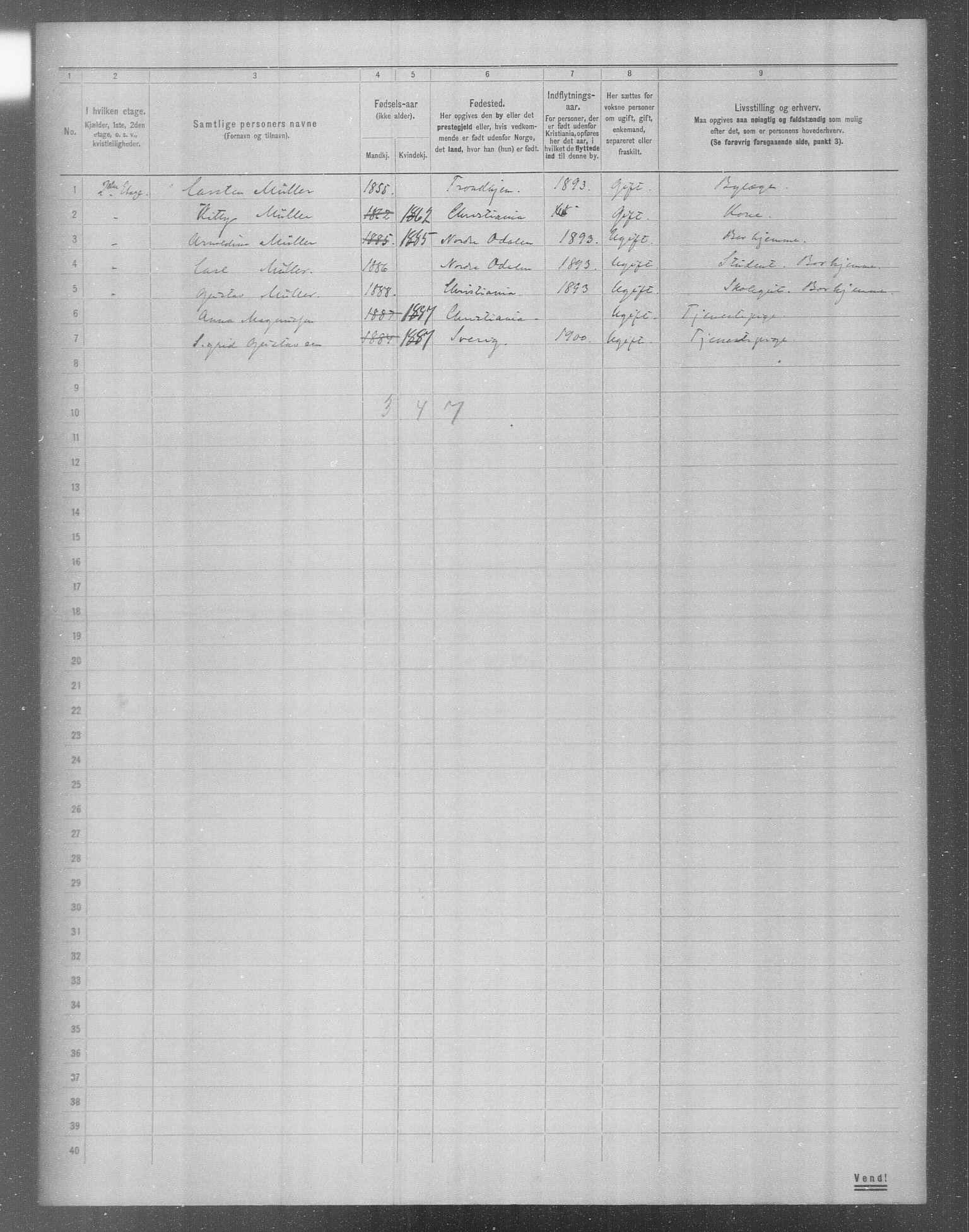 OBA, Municipal Census 1904 for Kristiania, 1904, p. 16718