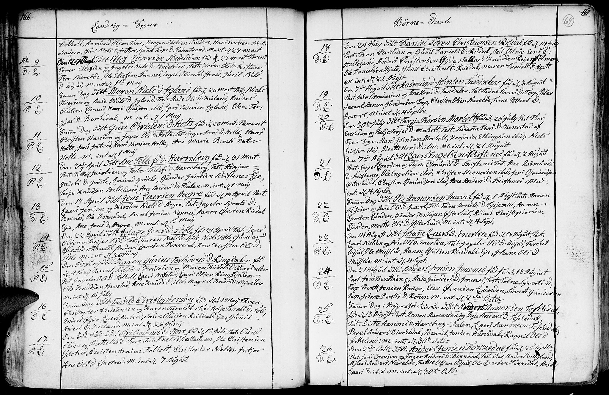 Hommedal sokneprestkontor, AV/SAK-1111-0023/F/Fa/Fab/L0002: Parish register (official) no. A 2 /1, 1741-1848, p. 69