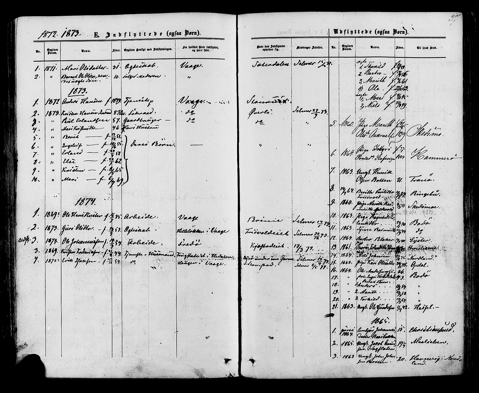 Lom prestekontor, SAH/PREST-070/K/L0007: Parish register (official) no. 7, 1863-1884, p. 317