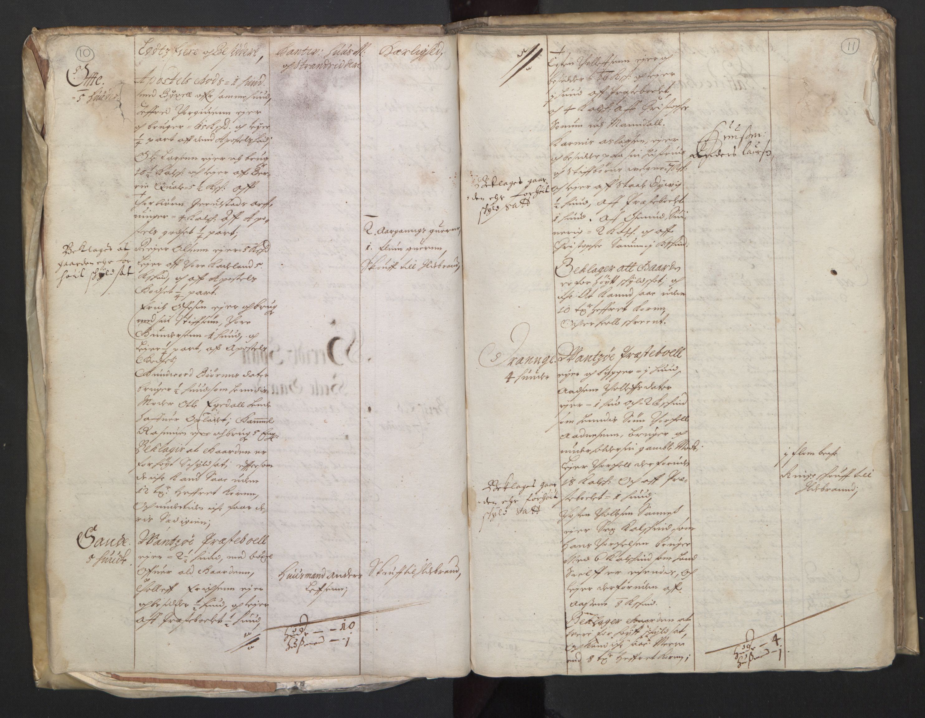 Rentekammeret inntil 1814, Realistisk ordnet avdeling, AV/RA-EA-4070/L/L0020/0004: Agder lagdømme: / Alminnelig jordebok. Lista len, 1661, p. 10-11