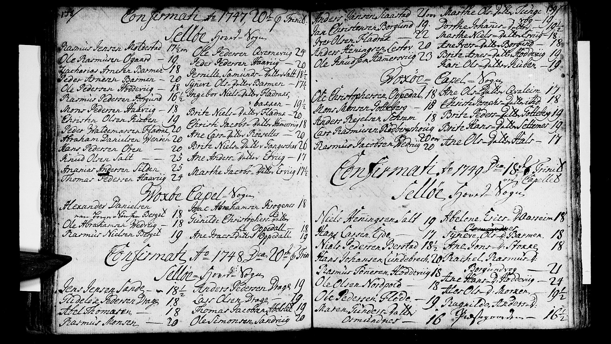 Selje sokneprestembete, SAB/A-99938/H/Ha/Haa/Haaa: Parish register (official) no. A 4, 1743-1759, p. 138-139