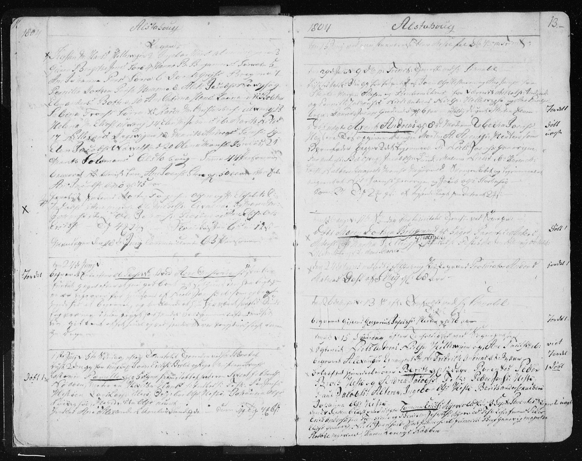 Ministerialprotokoller, klokkerbøker og fødselsregistre - Nordland, SAT/A-1459/830/L0444: Parish register (official) no. 830A08, 1801-1819, p. 13
