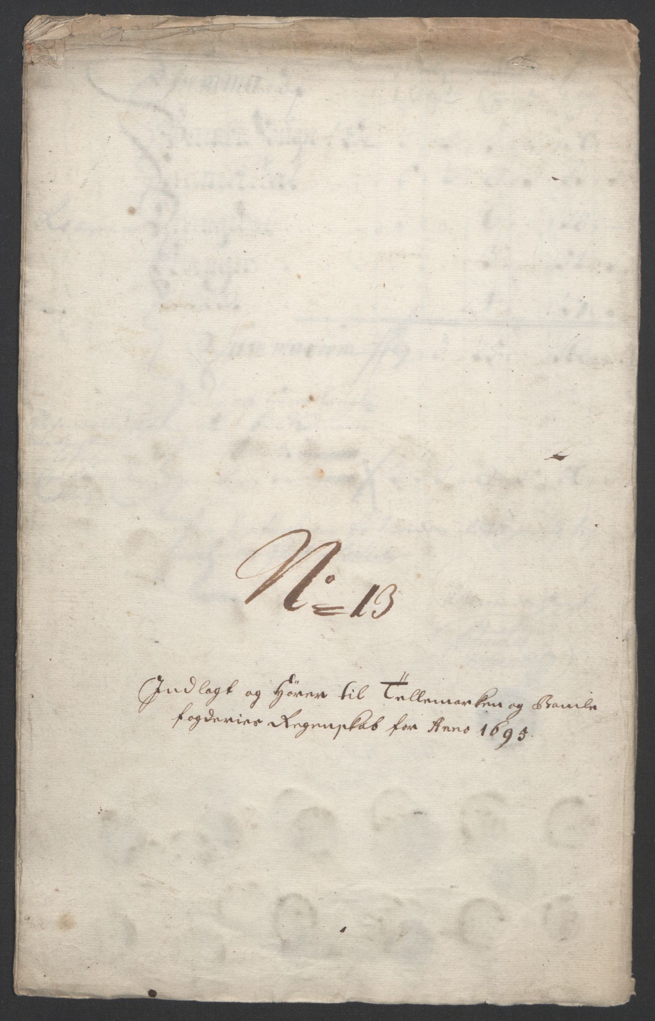 Rentekammeret inntil 1814, Reviderte regnskaper, Fogderegnskap, RA/EA-4092/R36/L2093: Fogderegnskap Øvre og Nedre Telemark og Bamble, 1695, p. 346