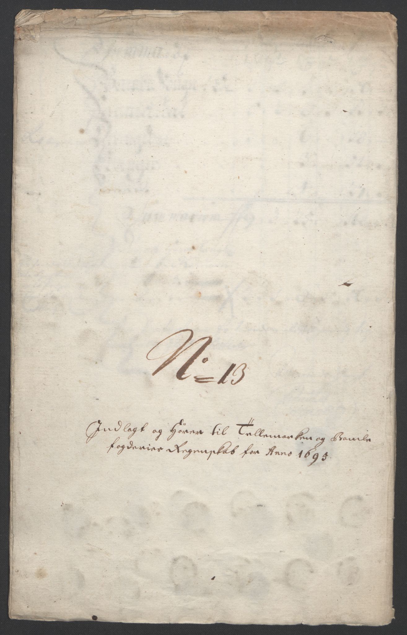 Rentekammeret inntil 1814, Reviderte regnskaper, Fogderegnskap, AV/RA-EA-4092/R36/L2093: Fogderegnskap Øvre og Nedre Telemark og Bamble, 1695, p. 346