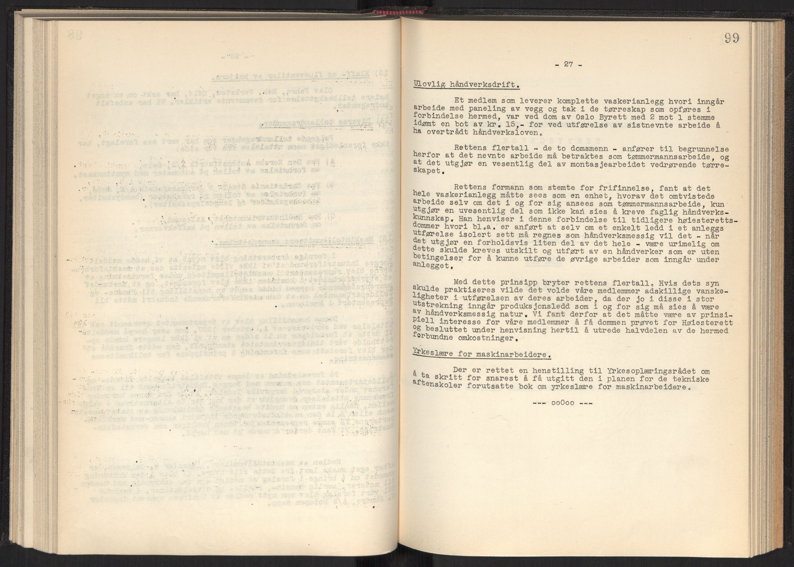 Teknologibedriftenes Landsforening TBL, RA/PA-1700/A/Ad/L0006: Årsberetning med register, 1937-1943, p. 99