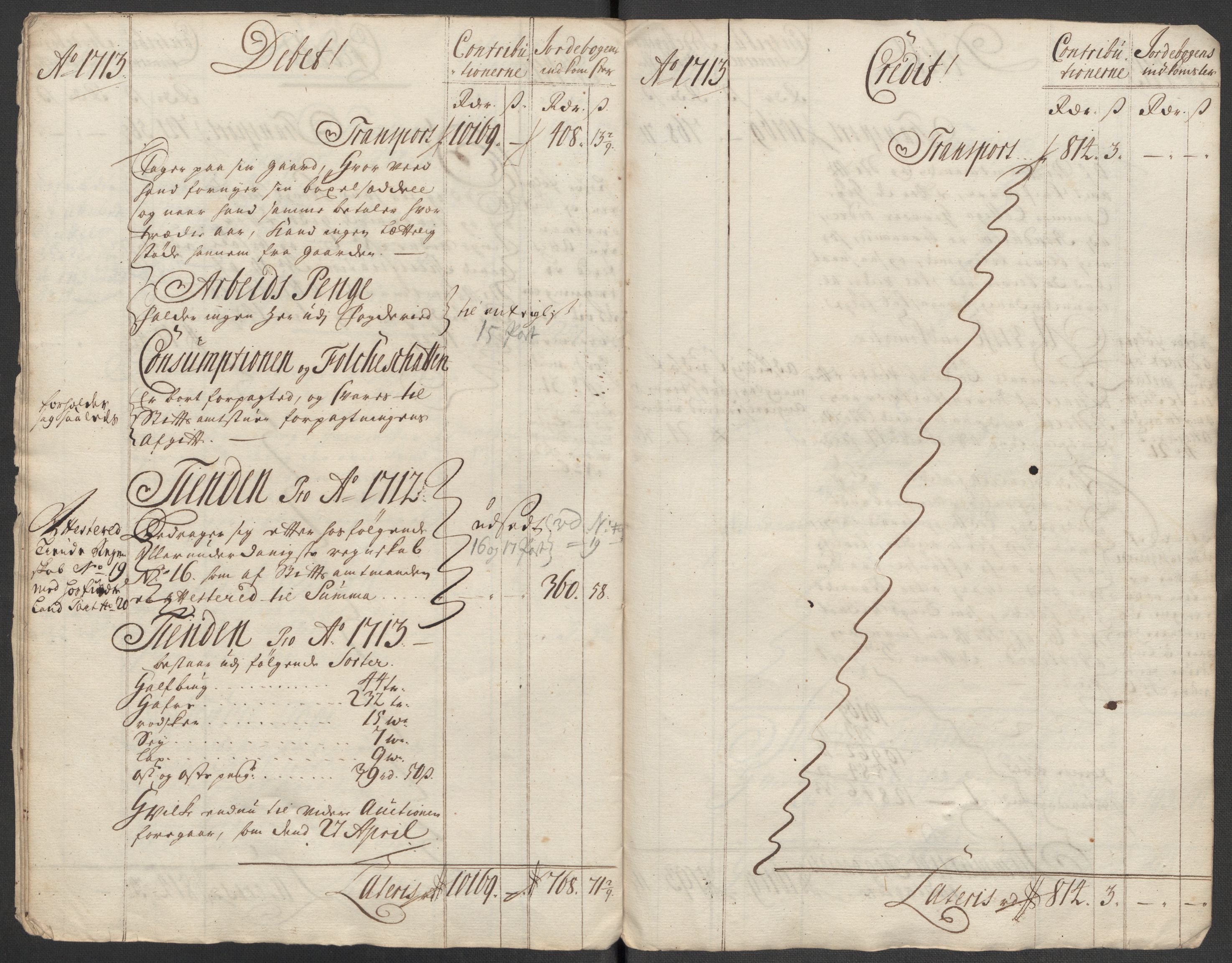 Rentekammeret inntil 1814, Reviderte regnskaper, Fogderegnskap, AV/RA-EA-4092/R57/L3861: Fogderegnskap Fosen, 1712-1713, p. 273