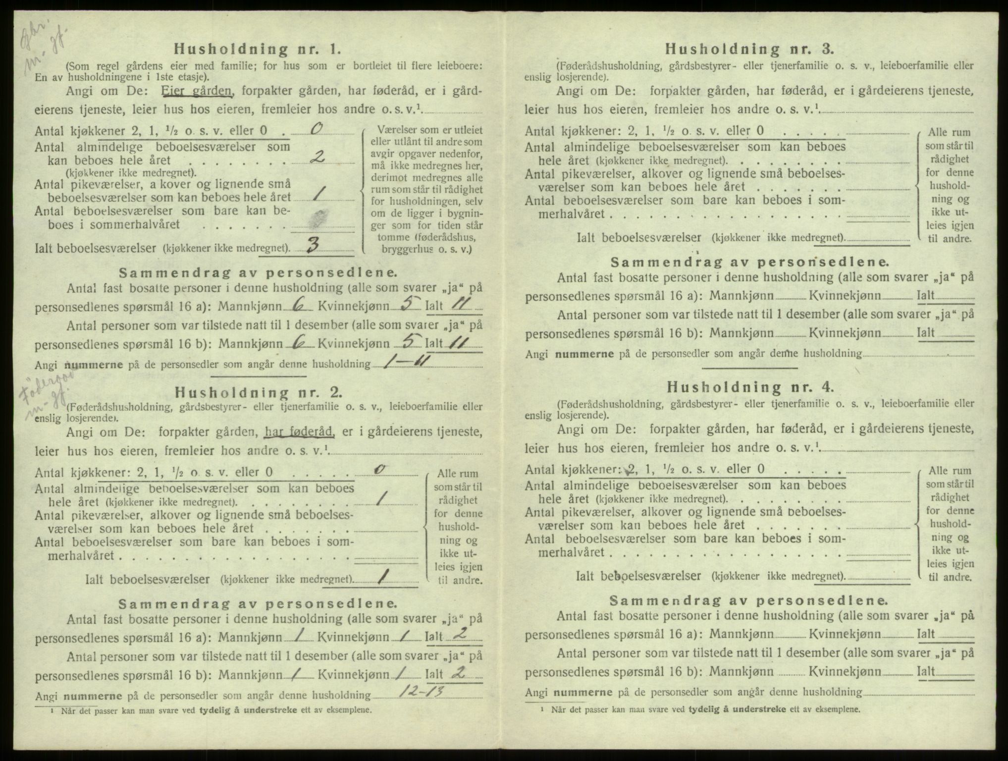 SAB, 1920 census for Stryn, 1920, p. 83